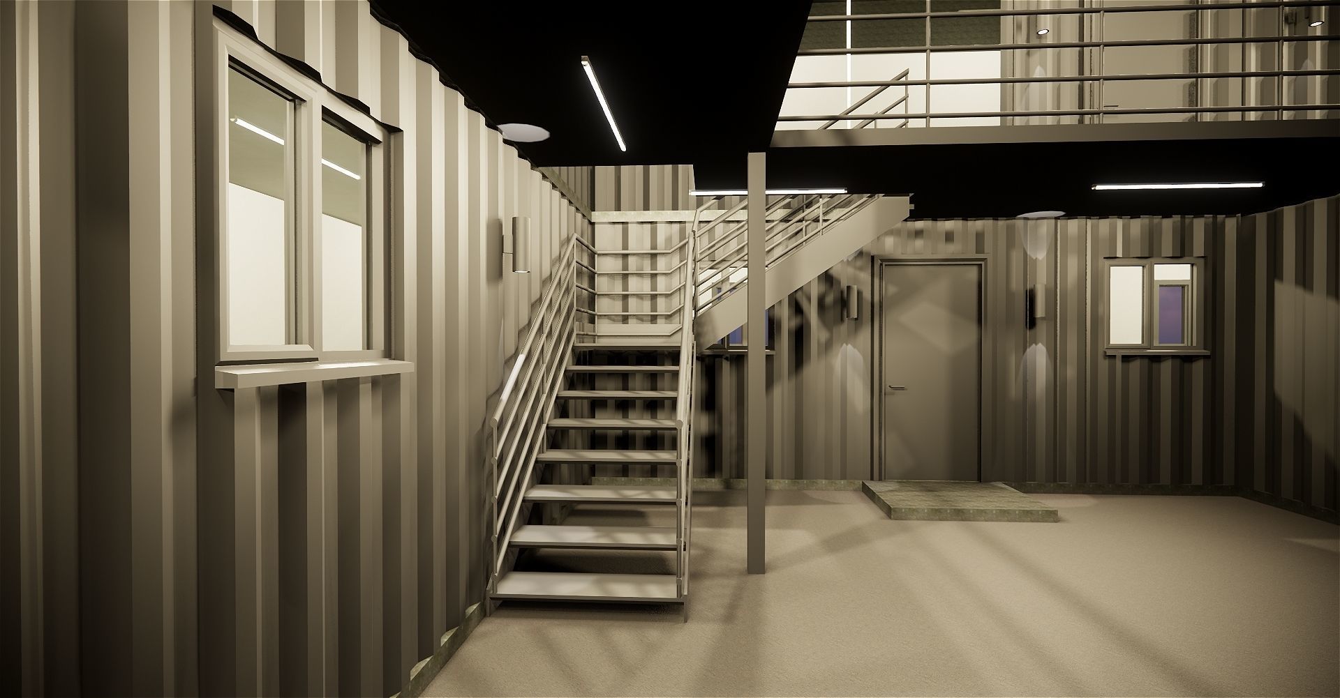 Shipping Container based design 3D model_10