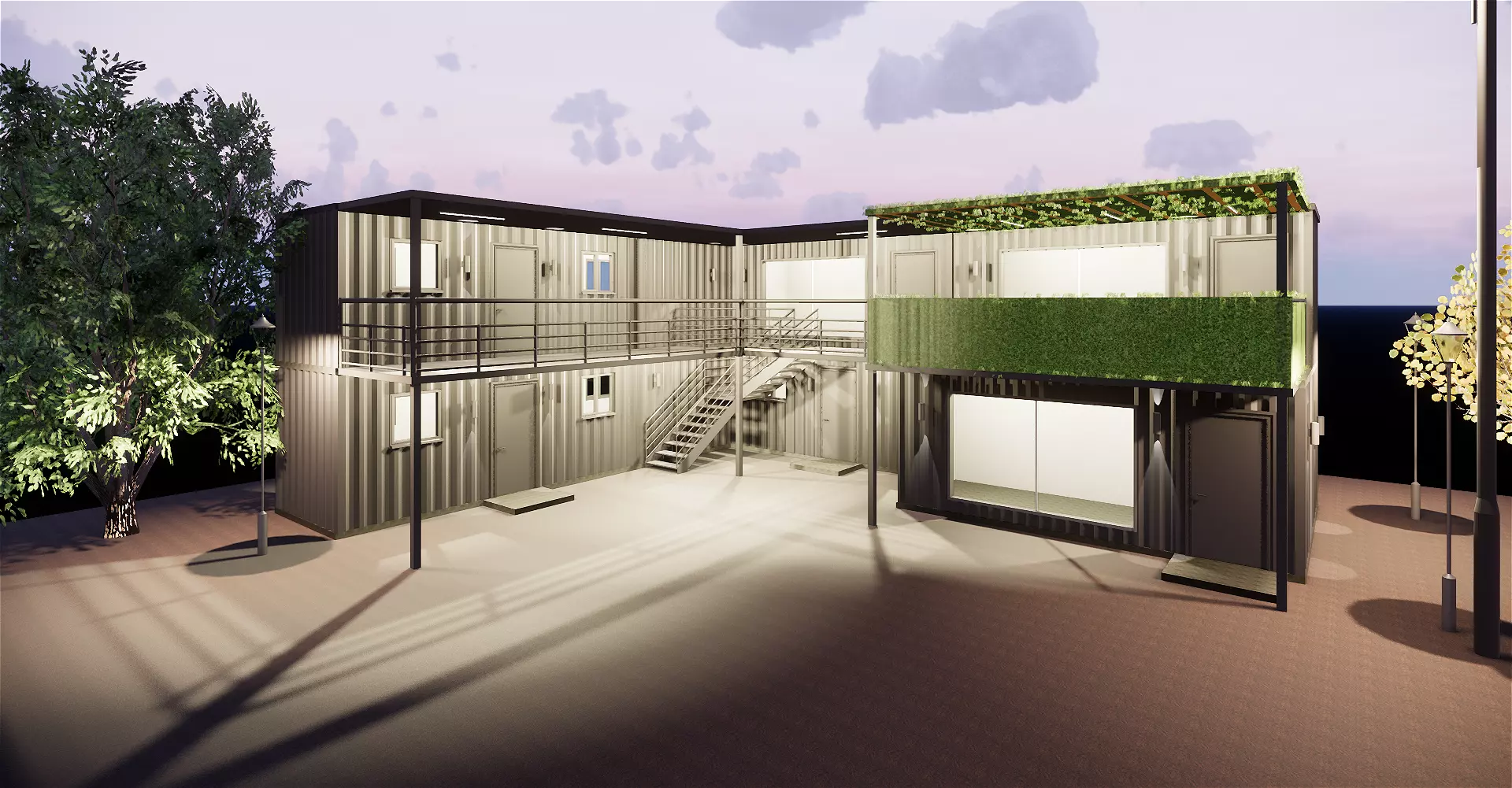 Shipping Container based design 3D model_0