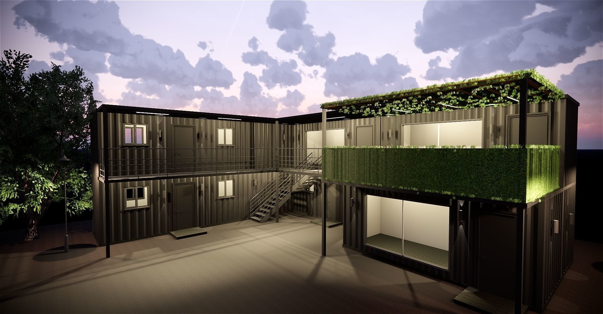 Shipping Container based design 3D model_4