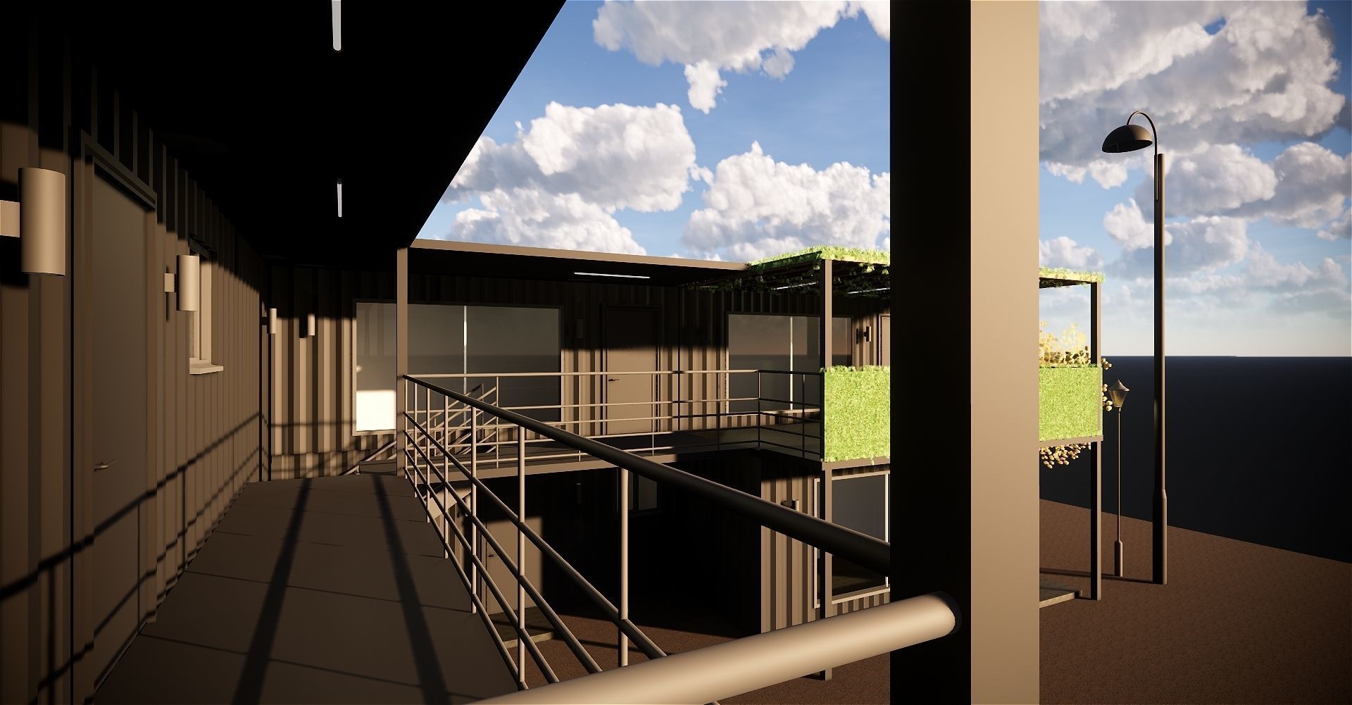 Shipping Container based design 3D model_9