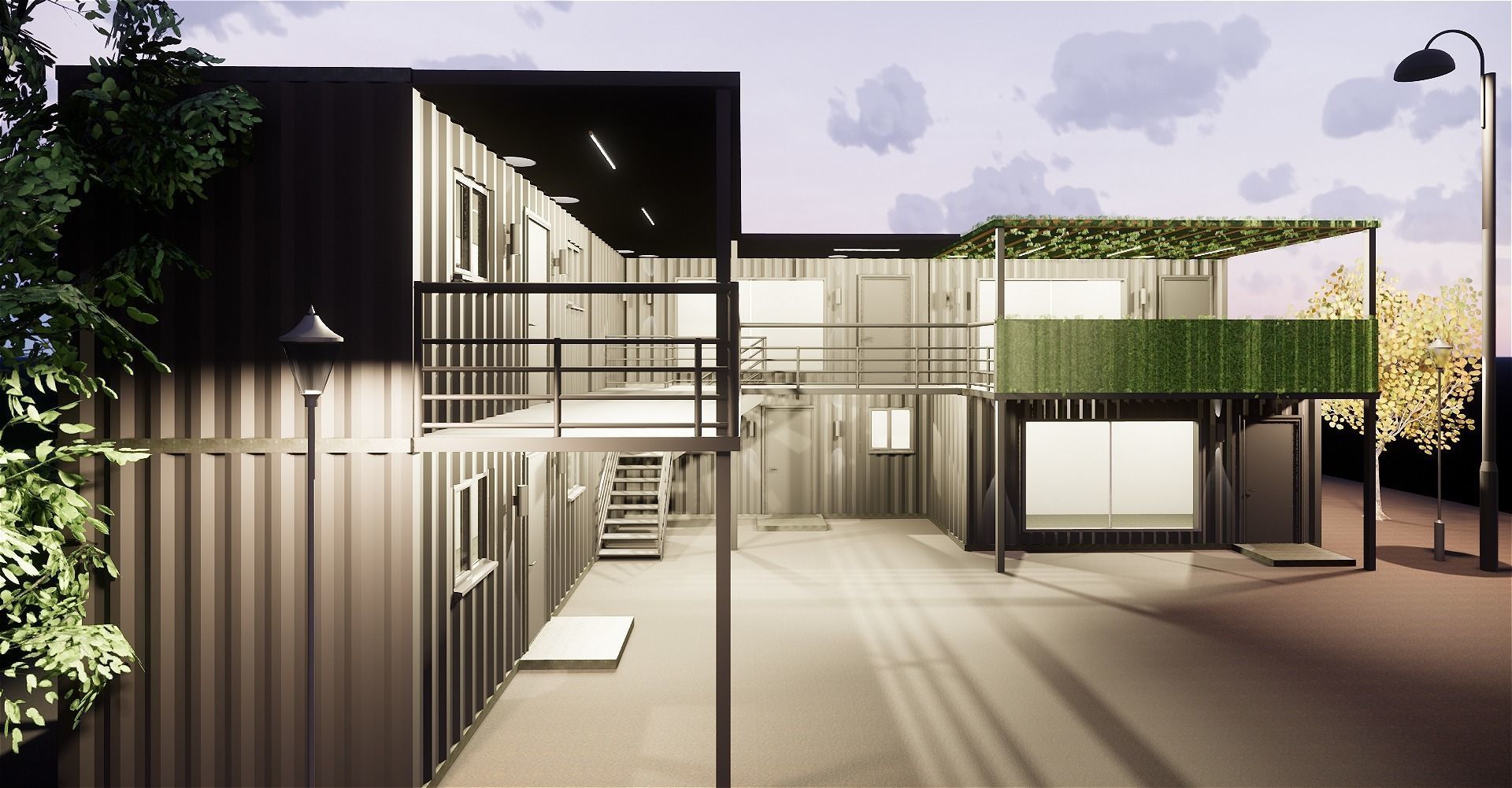Shipping Container based design 3D model_3