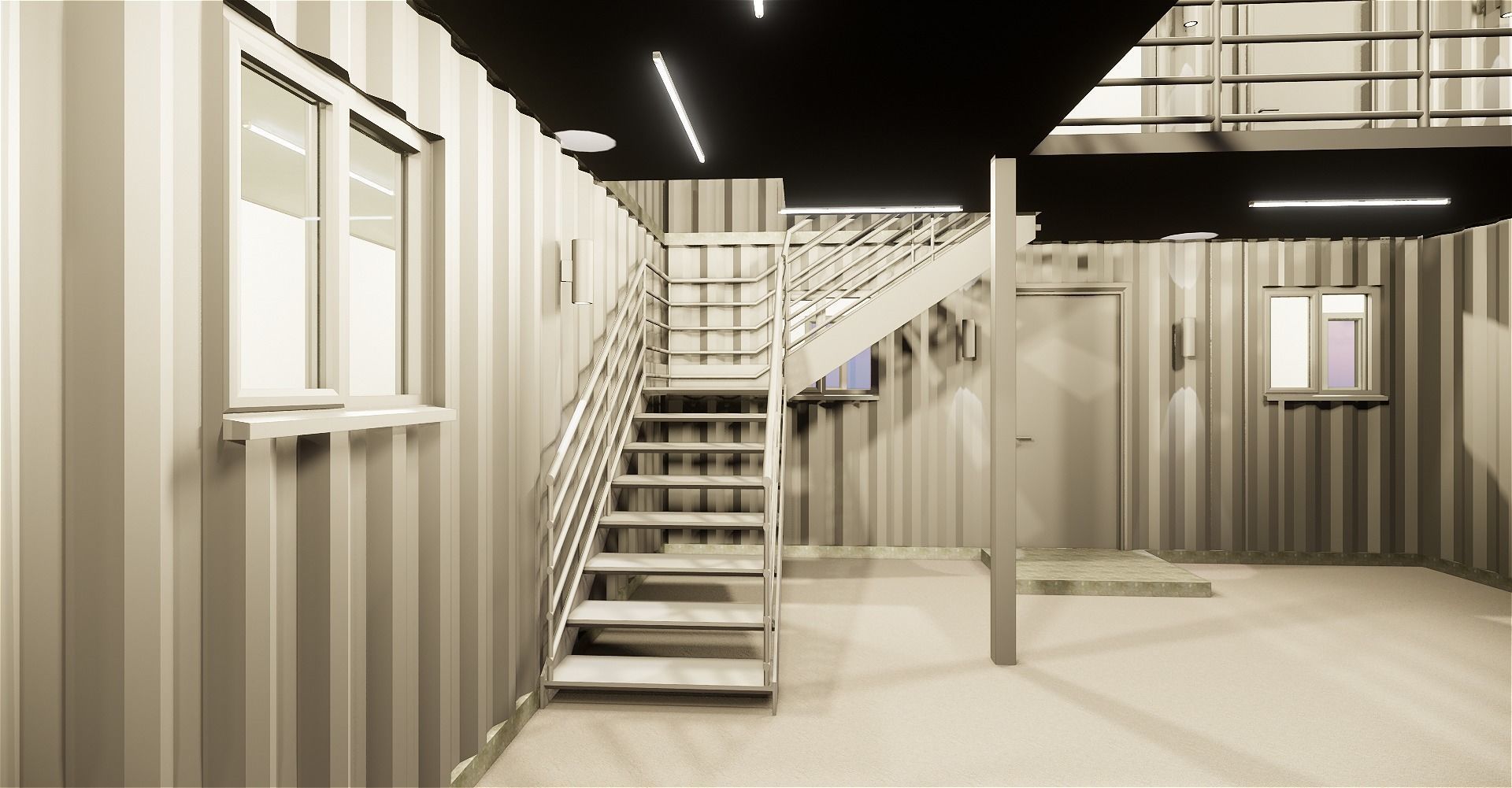 Shipping Container based design 3D model_2