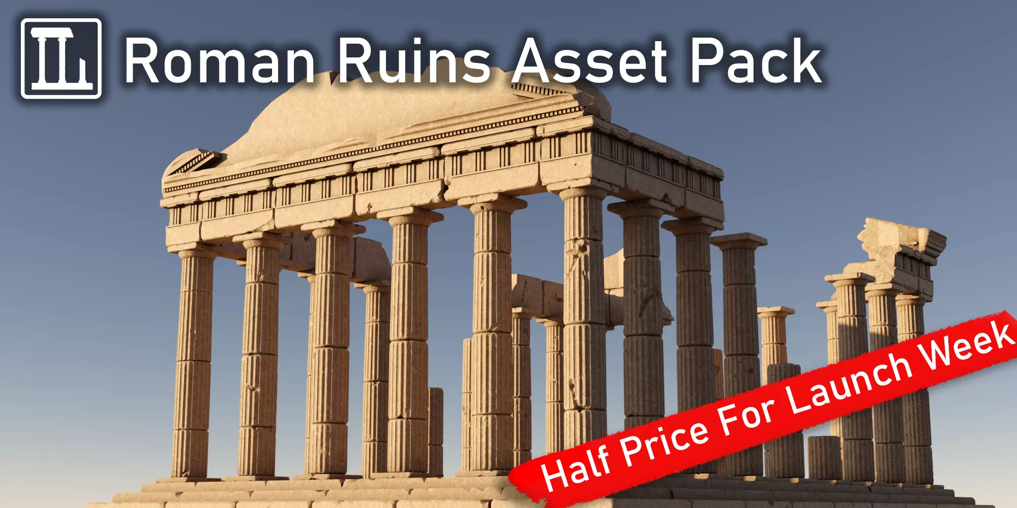 21 Roman Ruins - Asset Pack for Blender 3D model_0