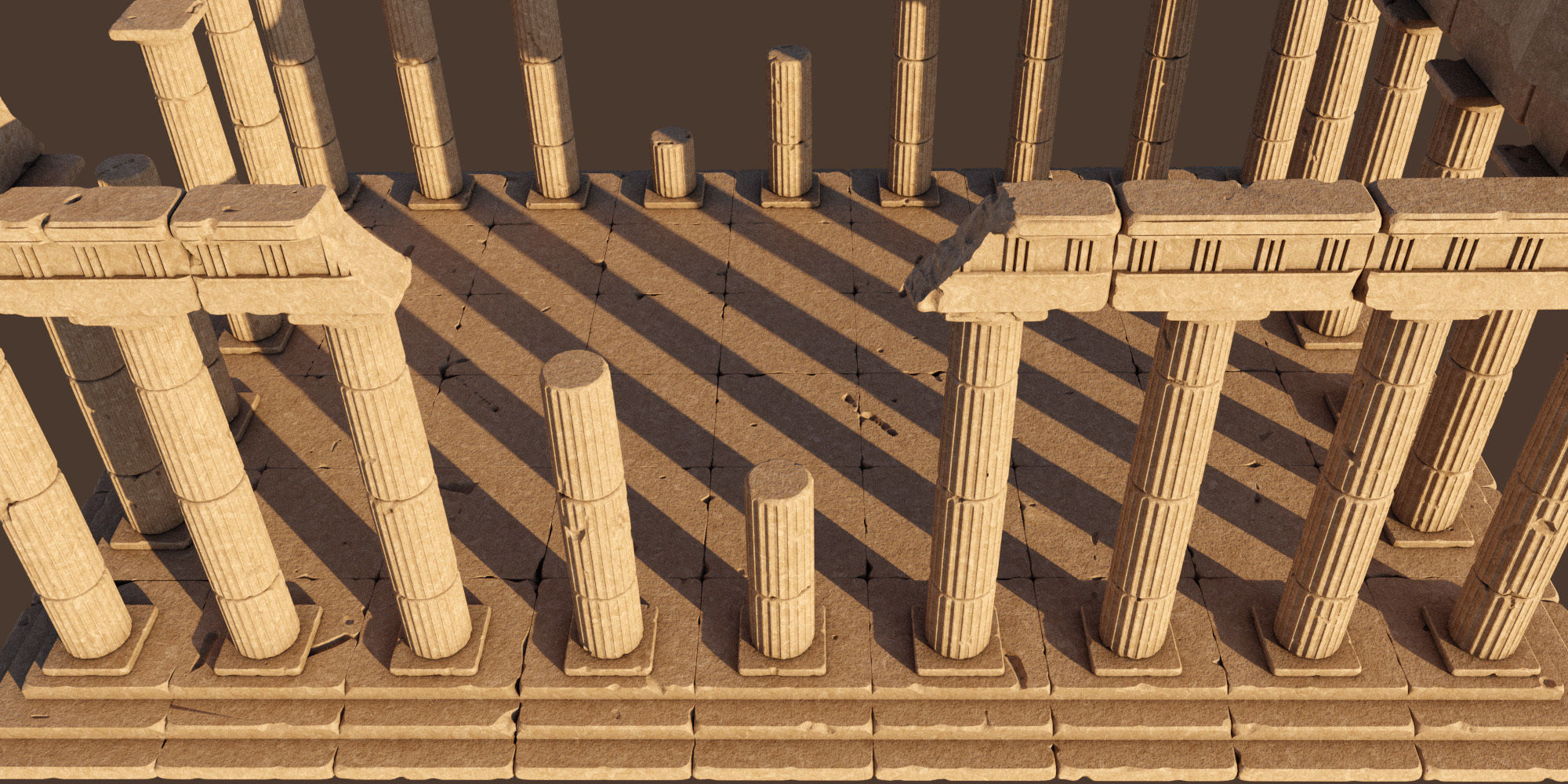 21 Roman Ruins - Asset Pack for Blender 3D model_2