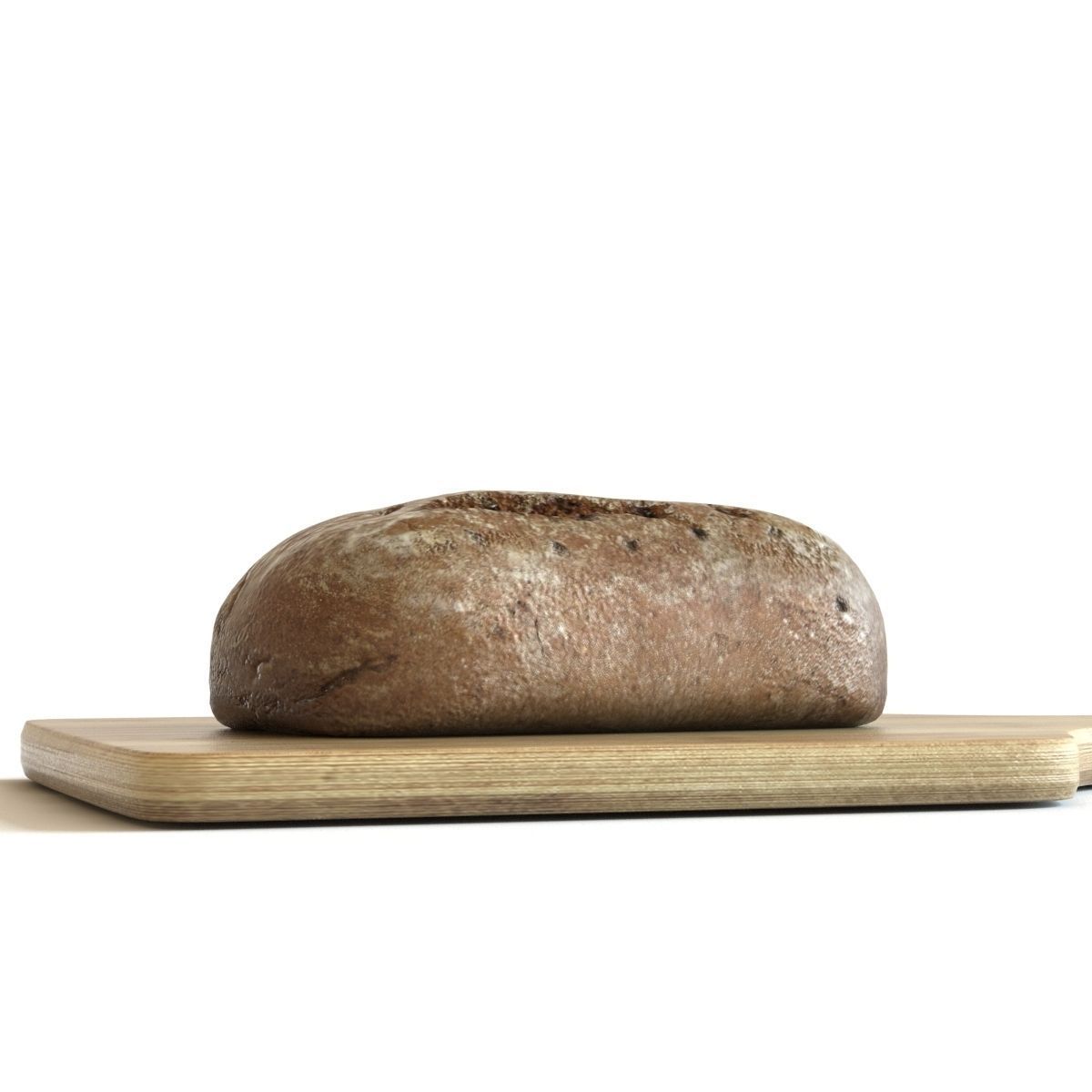 Dark Bread Lopoly Low-poly 3D model_5