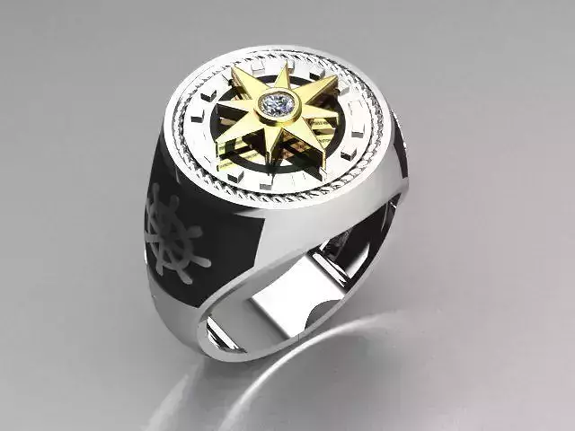 men jewelry ring 3D print model