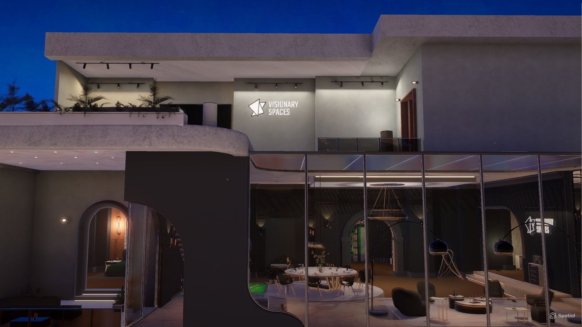 Penthouse Art Gallery Low-poly 3D model_2