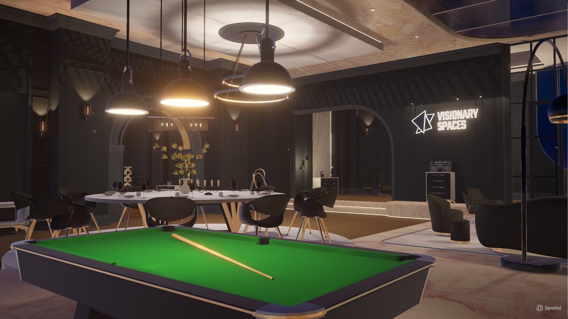 Penthouse Art Gallery Low-poly 3D model_5