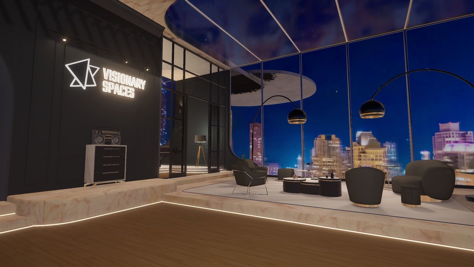 Penthouse Art Gallery Low-poly 3D model_4