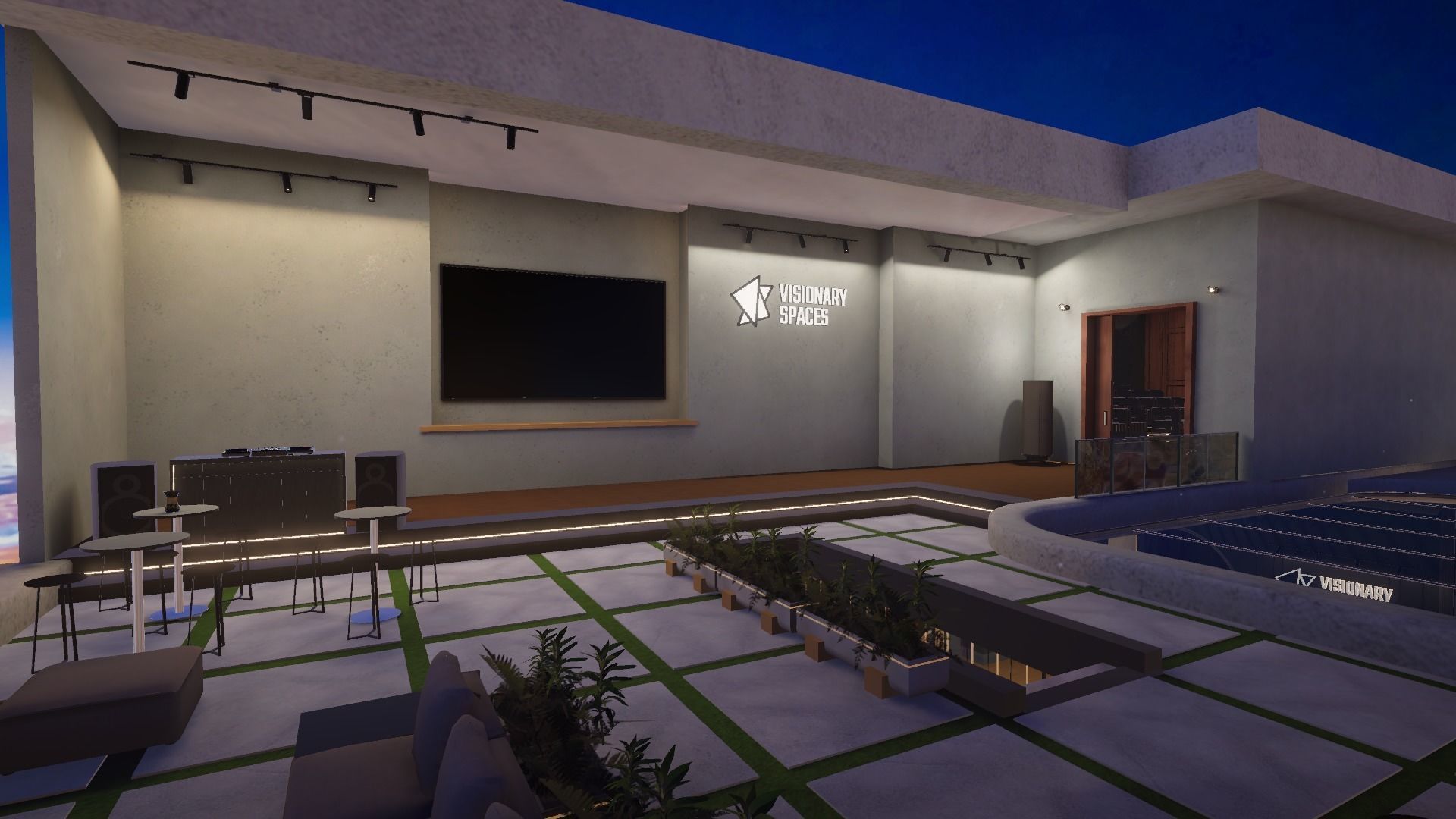 Penthouse Art Gallery Low-poly 3D model_3