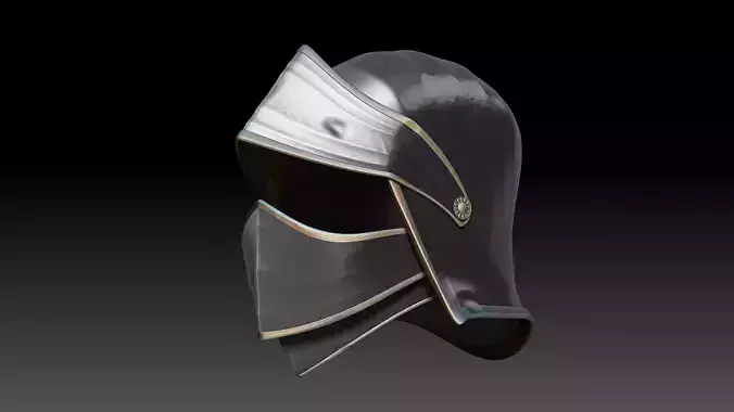 Helmet Armor Detailed Sculpt Project 3D model