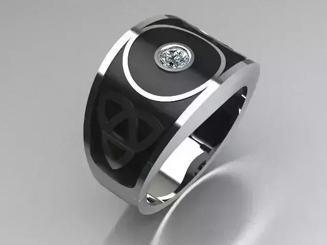 men jewelry ring 3D print model