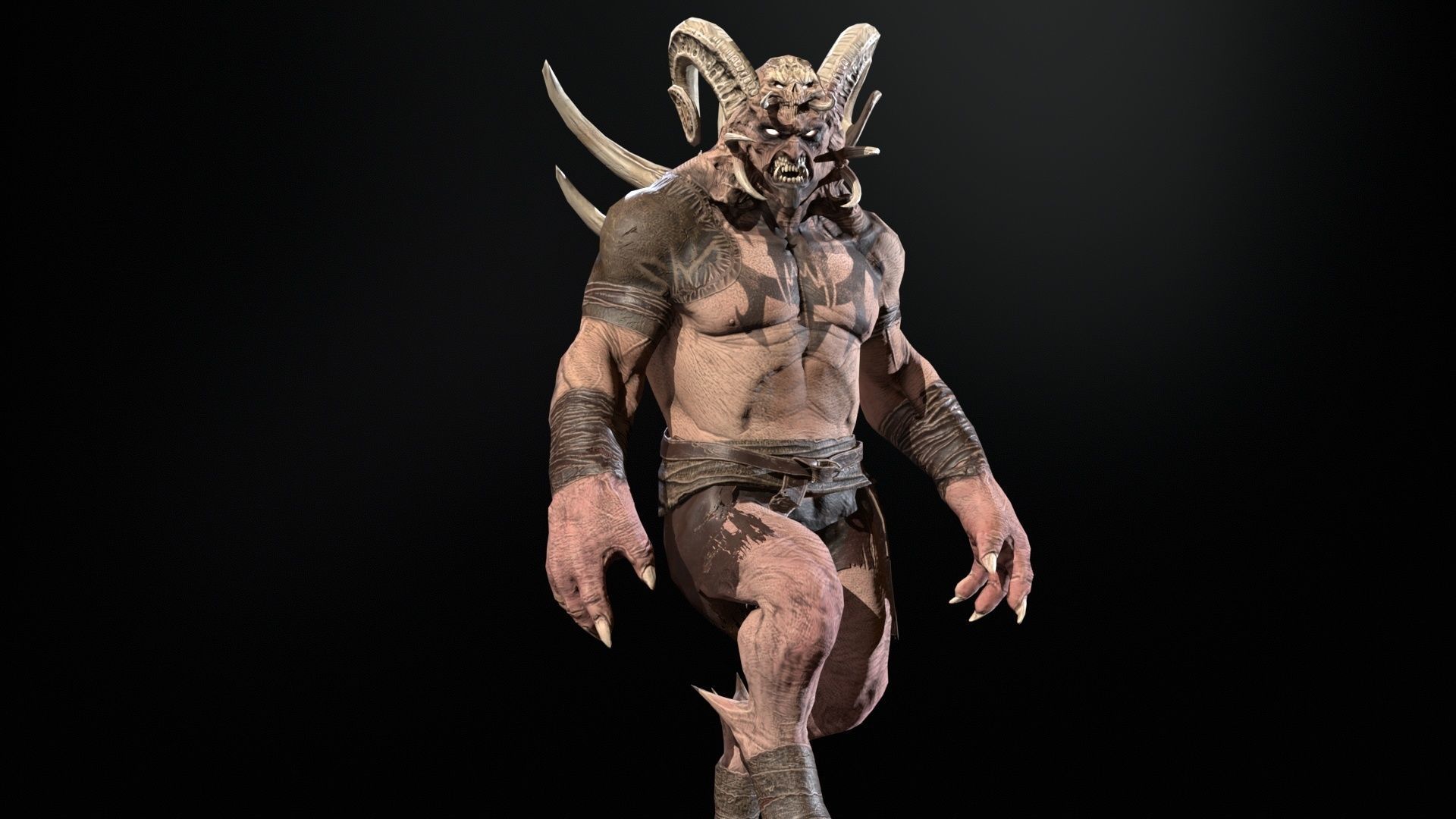 DemonBoss 3 for pack Low-poly 3D model_18