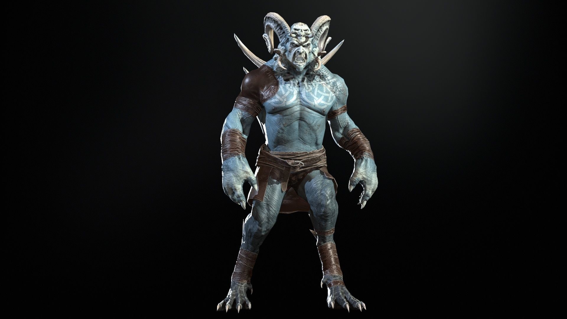 DemonBoss 3 for pack Low-poly 3D model_20