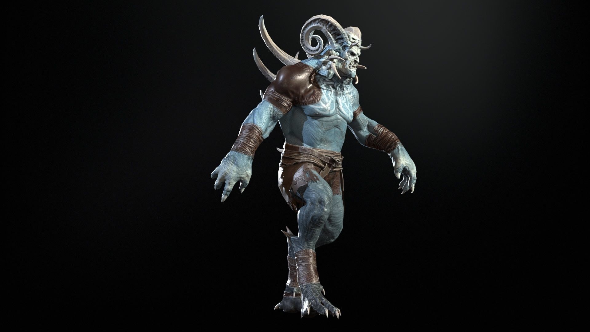 DemonBoss 3 for pack Low-poly 3D model_24
