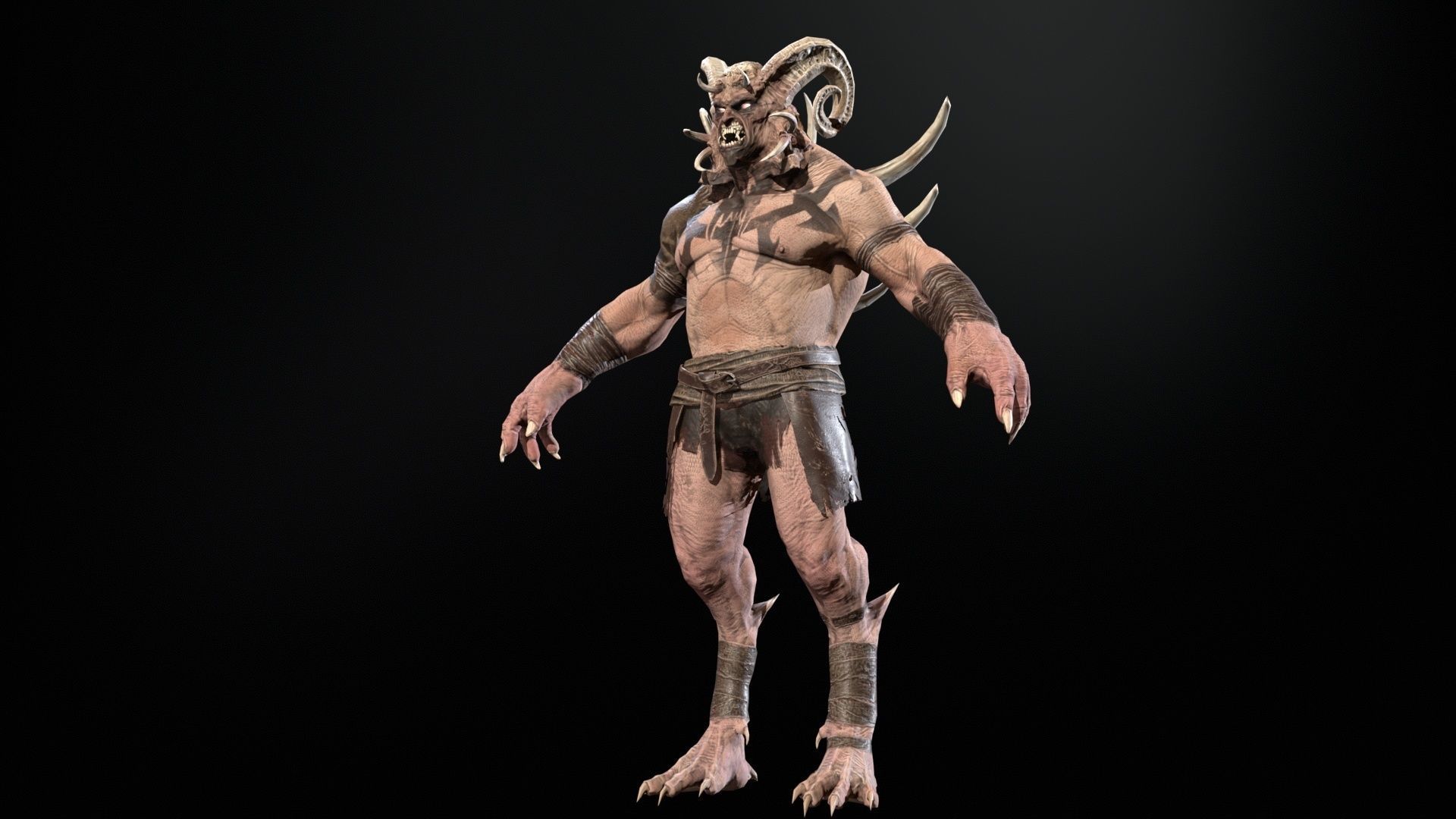DemonBoss 3 for pack Low-poly 3D model_3