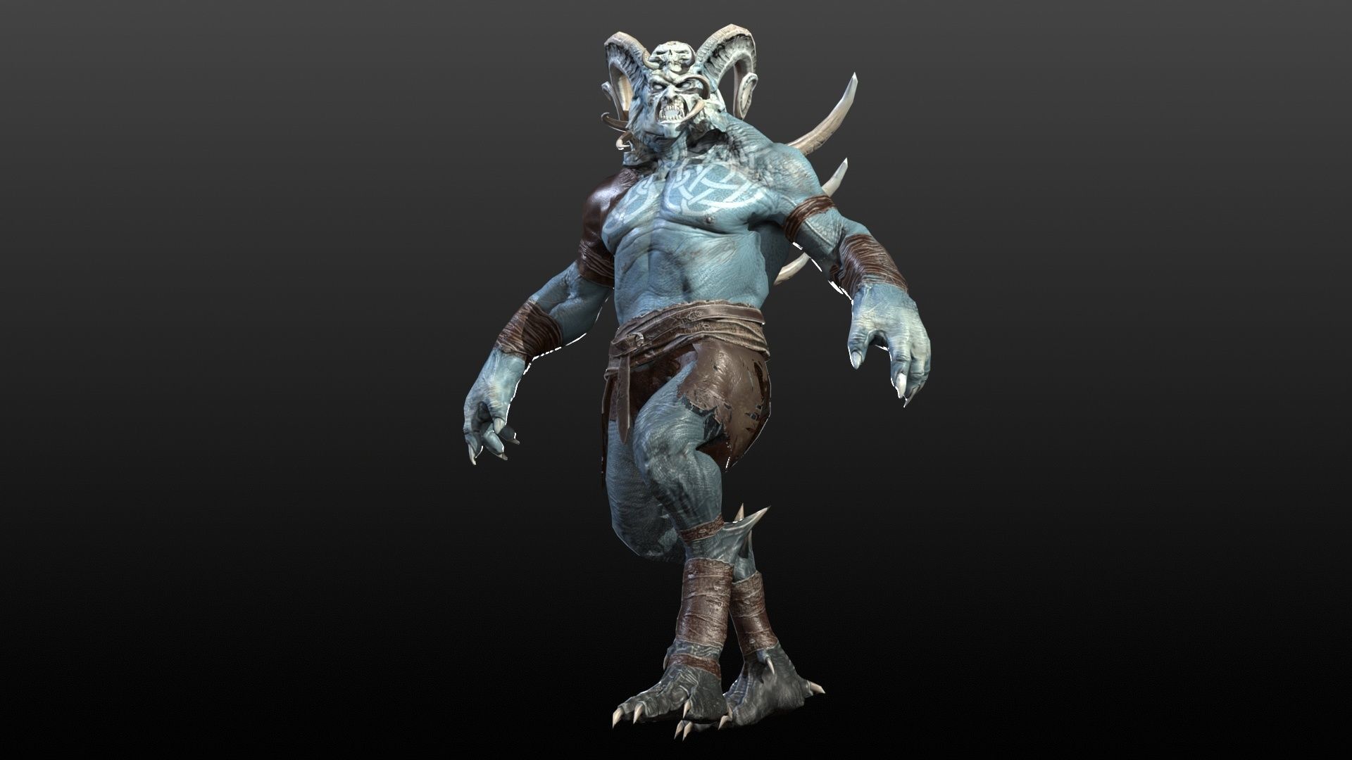 DemonBoss 3 for pack Low-poly 3D model_25