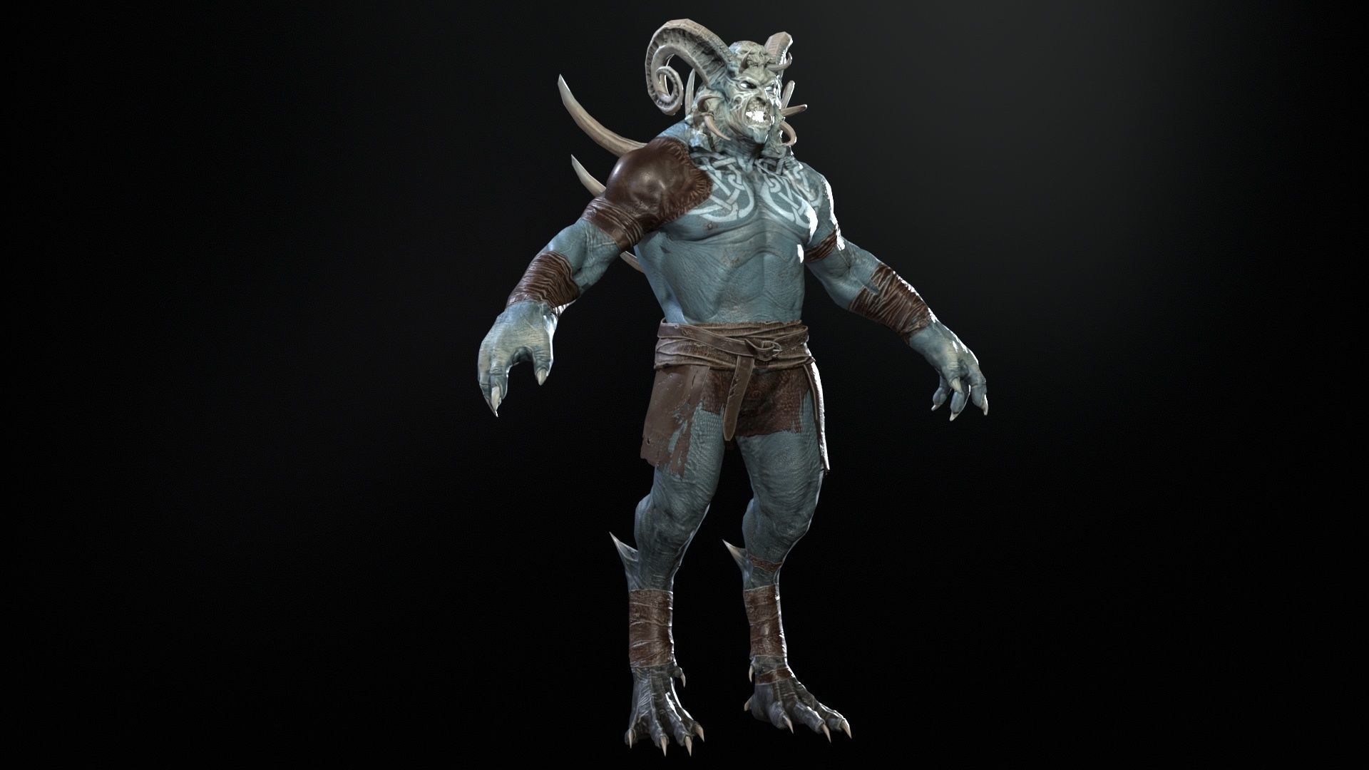 DemonBoss 3 for pack Low-poly 3D model_4