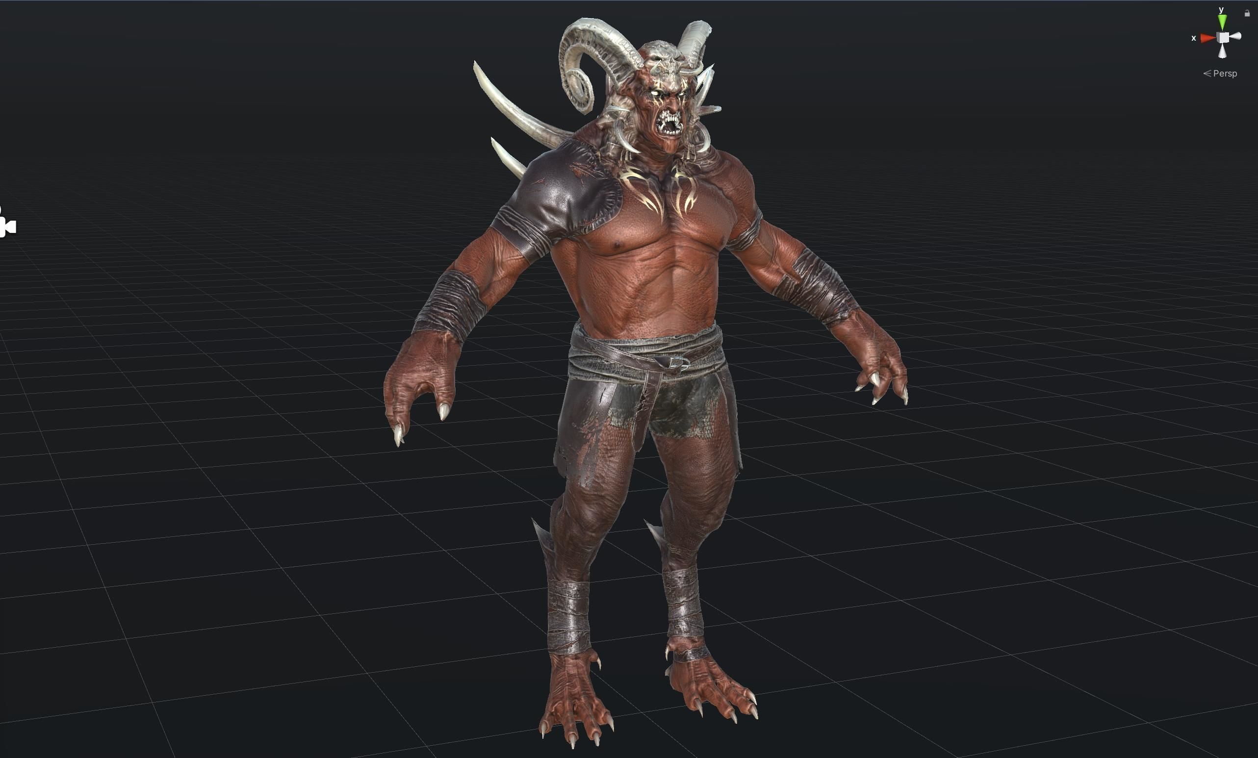 DemonBoss 3 for pack Low-poly 3D model_28