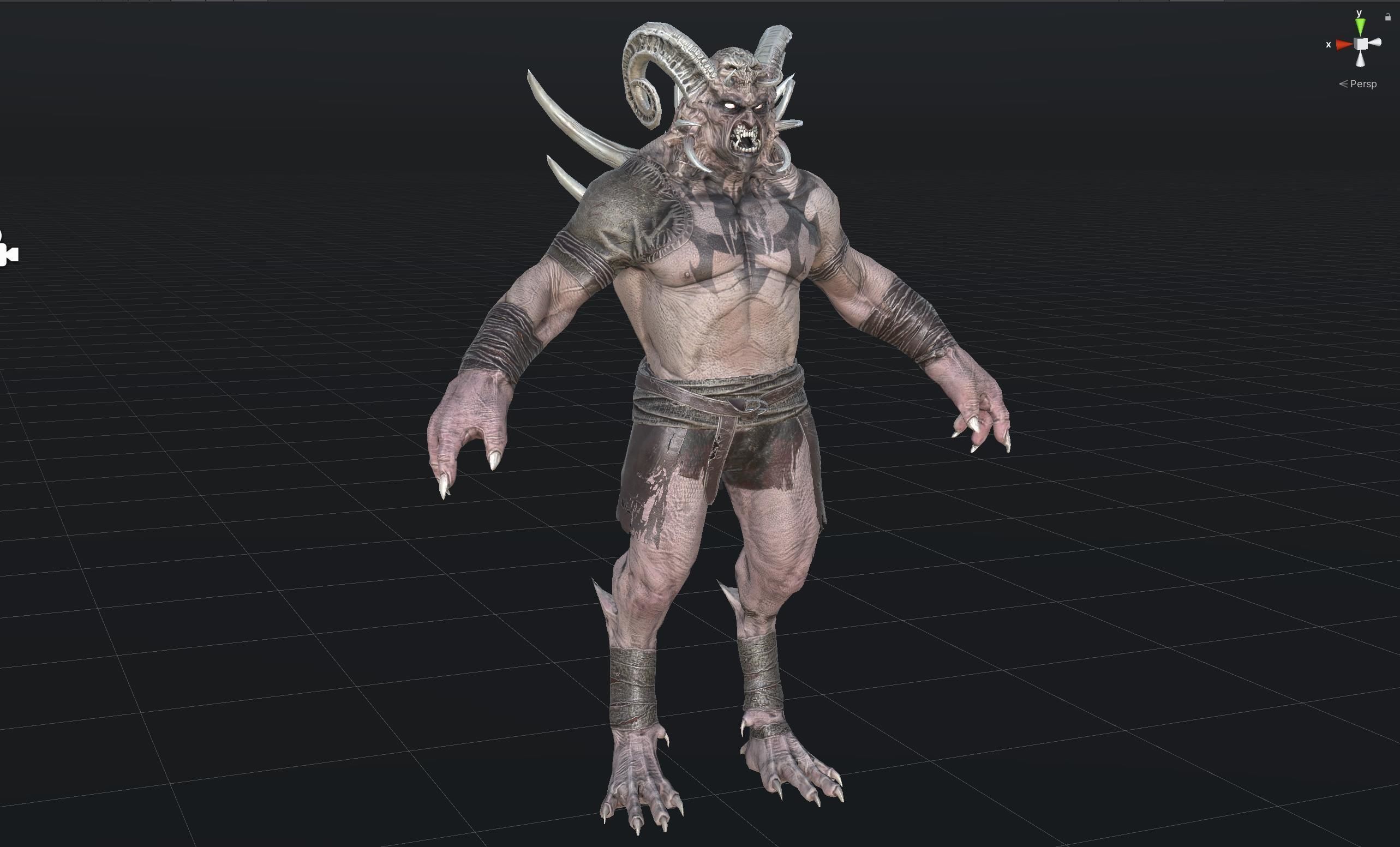 DemonBoss 3 for pack Low-poly 3D model_26