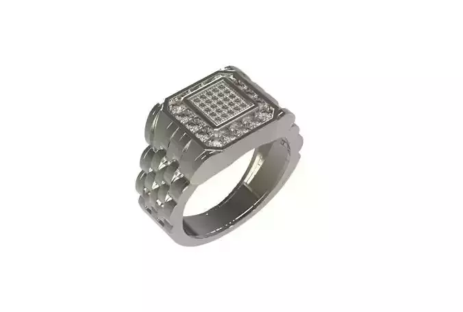 men jewelry ring 3D print model