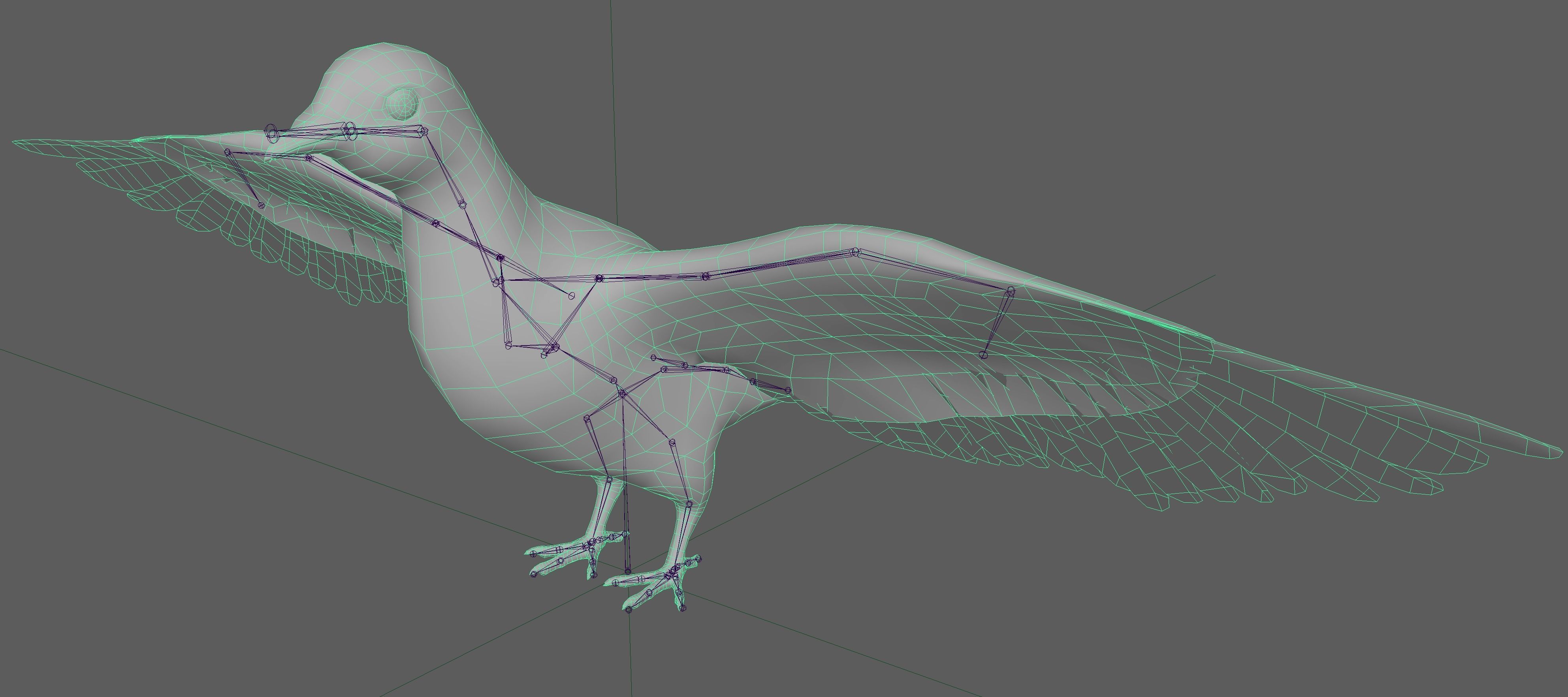 Dove White Pigeon  Low-poly 3D model_14