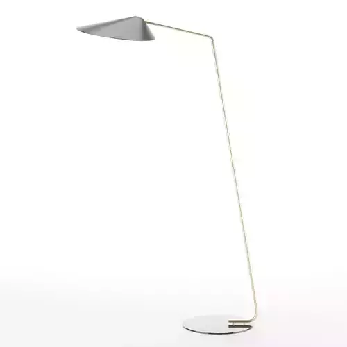 Anfried Standing Floor Lamp In White 3D model