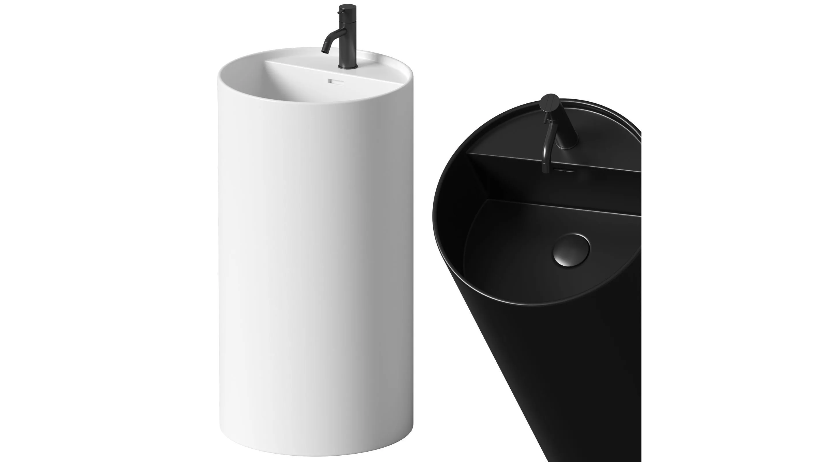 NIC Design - Ovvio freestanding with tap 3D model
