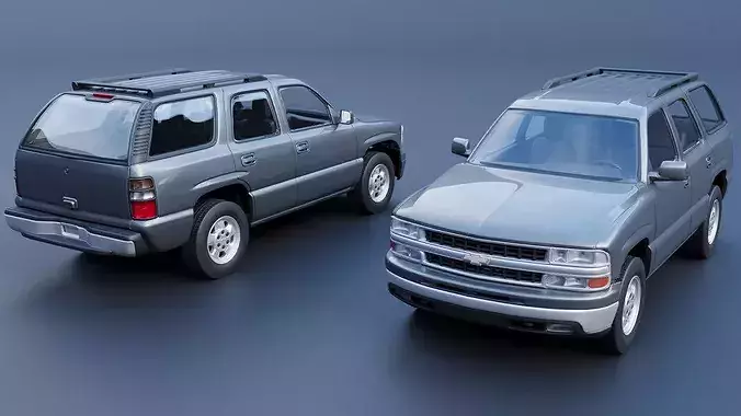 Chevrolet Tahoe 2002  3D print model 3