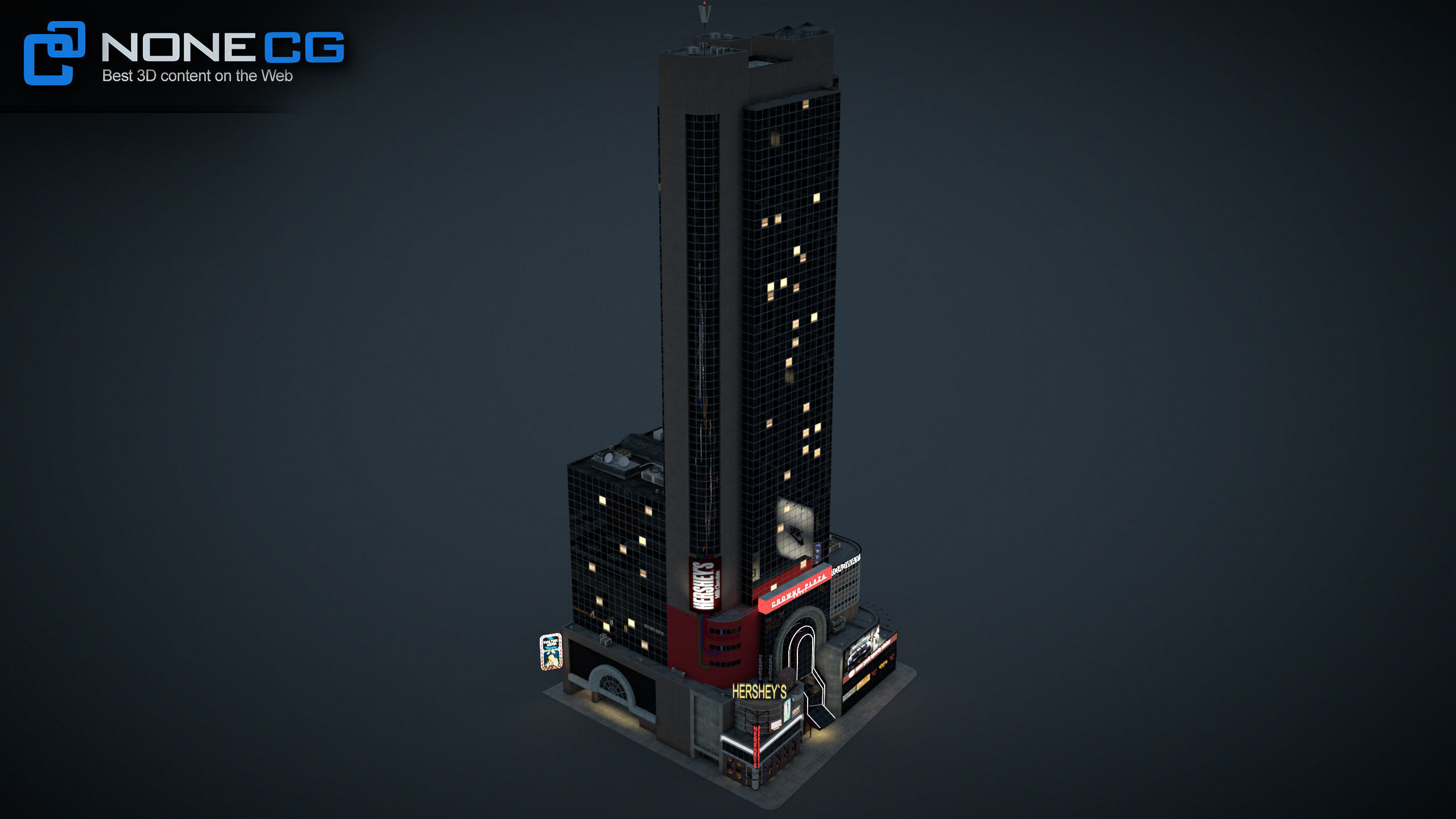 NYC Buildings Pack Low-poly 3D model_29