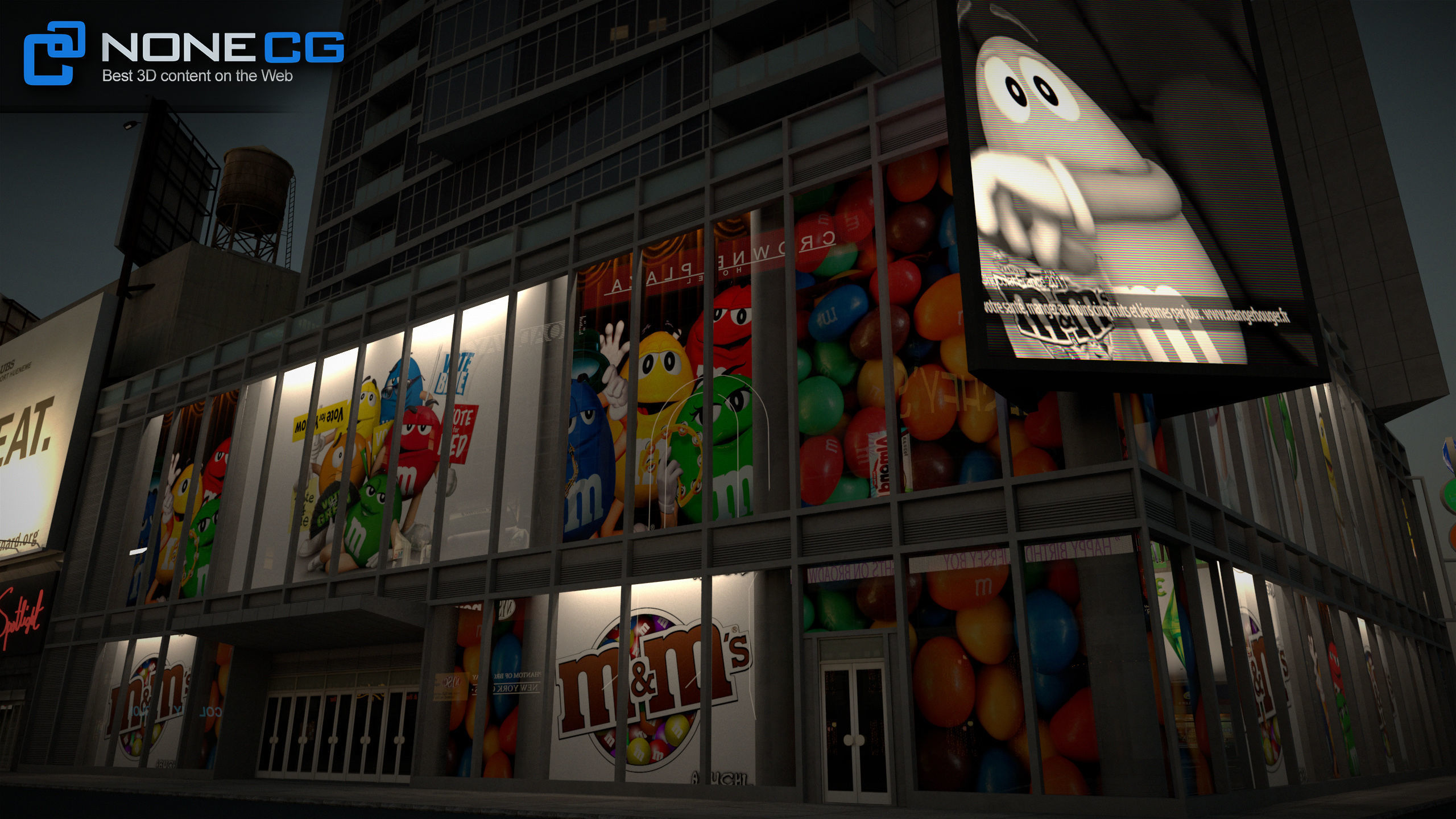 NYC Buildings Pack Low-poly 3D model_68