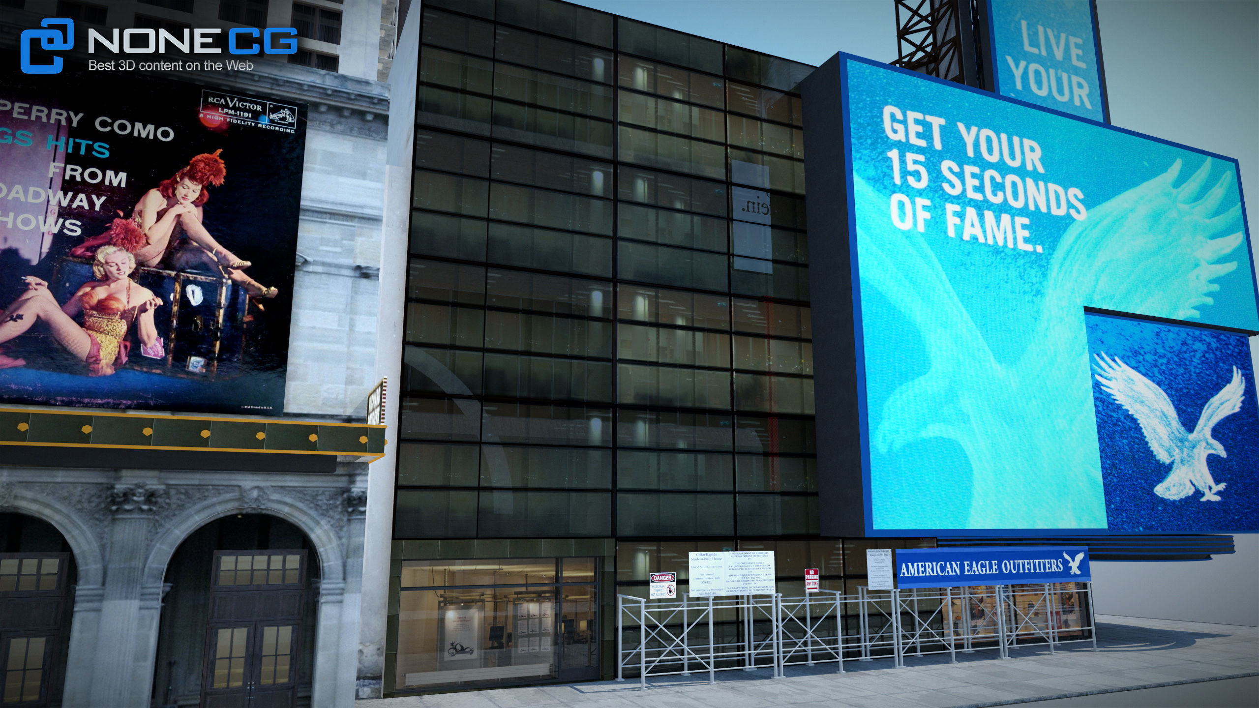 NYC Buildings Pack Low-poly 3D model_94