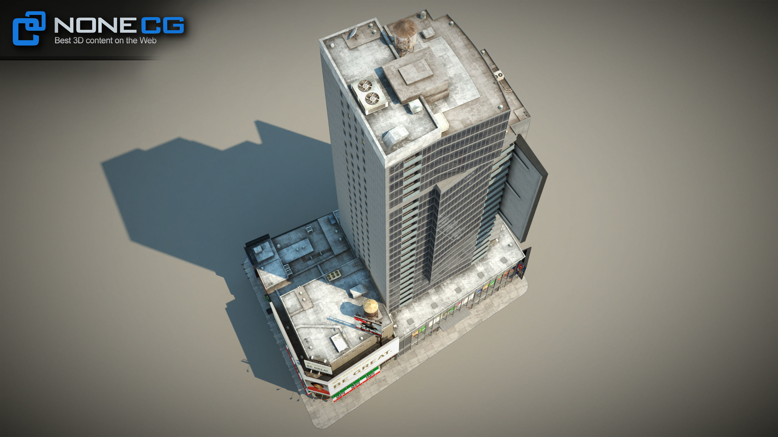 NYC Buildings Pack Low-poly 3D model_57