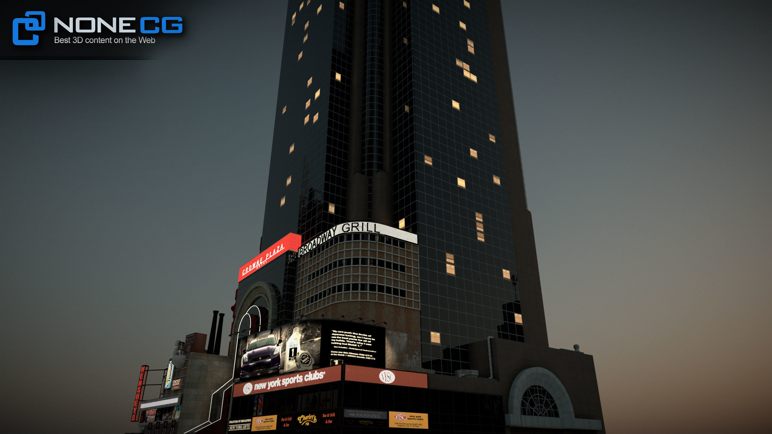 NYC Buildings Pack Low-poly 3D model_53