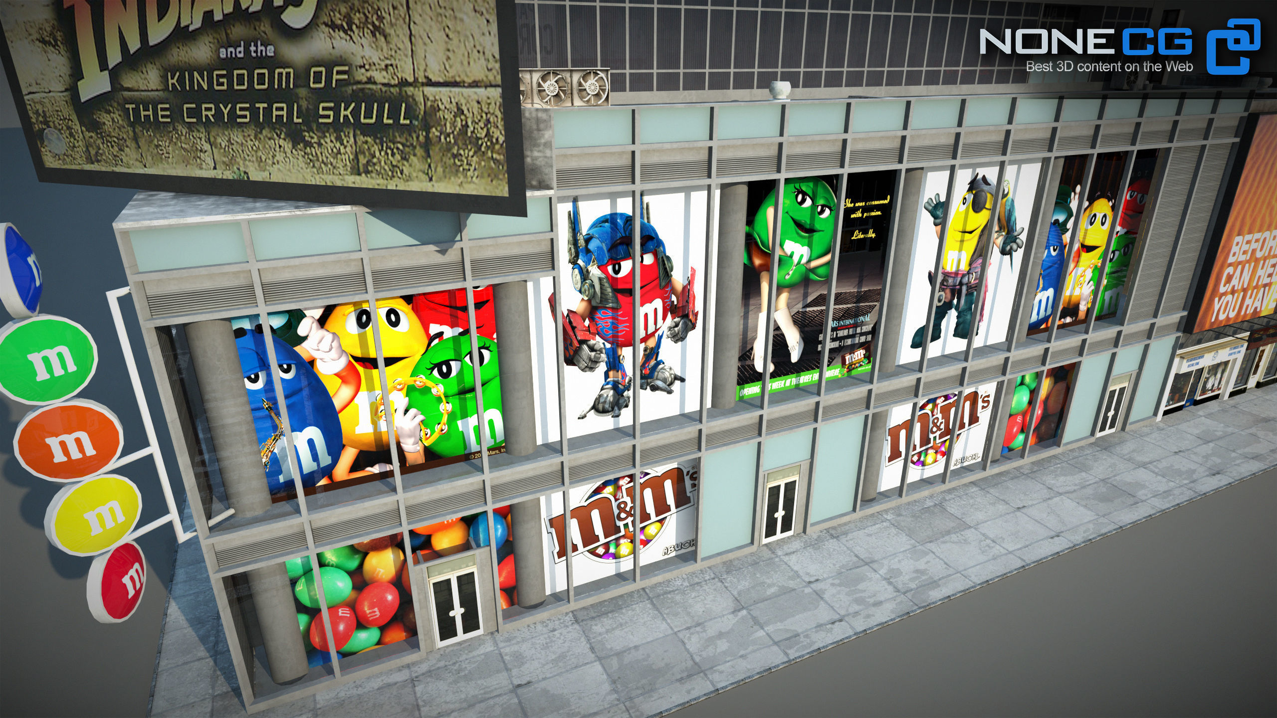 NYC Buildings Pack Low-poly 3D model_86