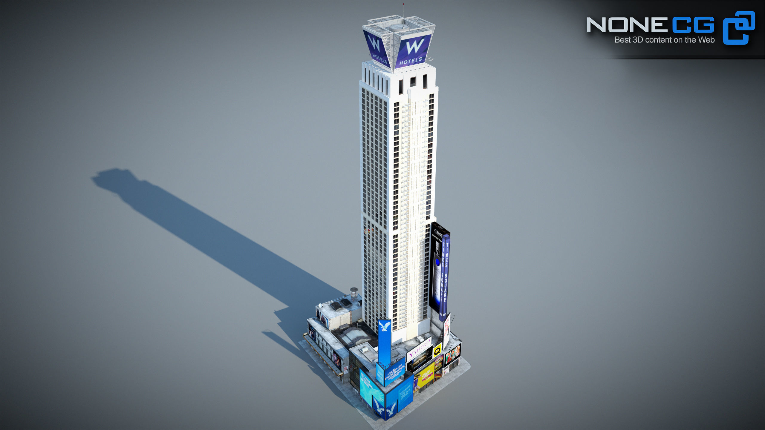 NYC Buildings Pack Low-poly 3D model_39