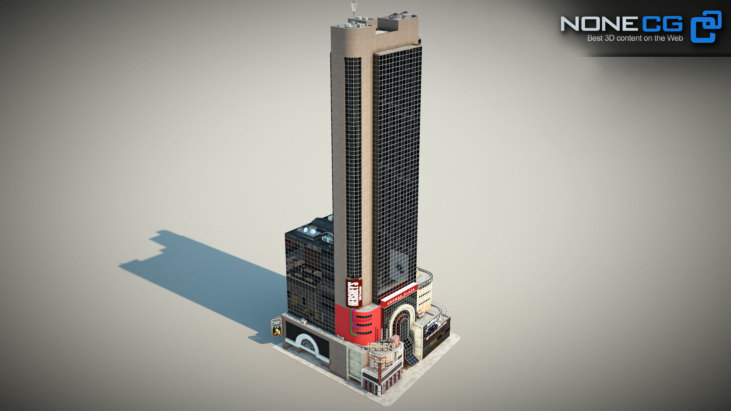 NYC Buildings Pack Low-poly 3D model_28