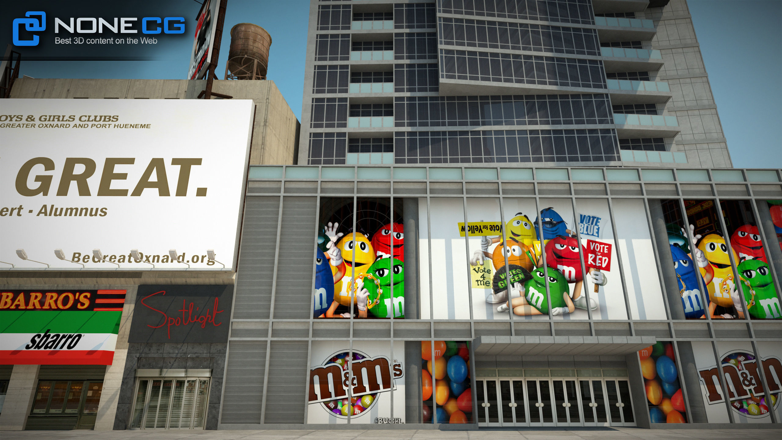 NYC Buildings Pack Low-poly 3D model_93