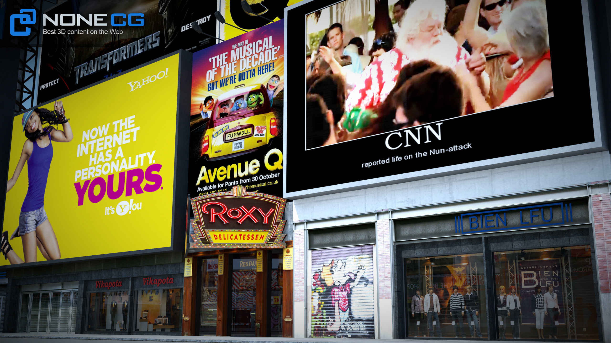 NYC Buildings Pack Low-poly 3D model_72