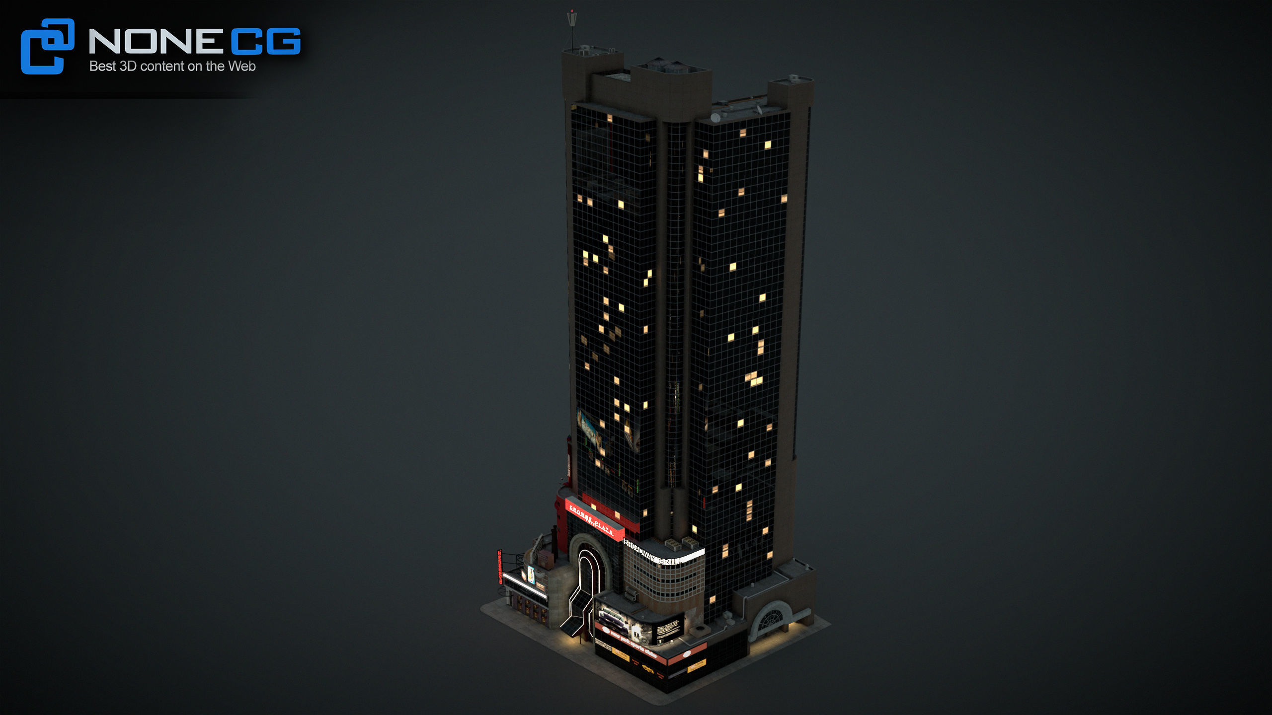 NYC Buildings Pack Low-poly 3D model_15