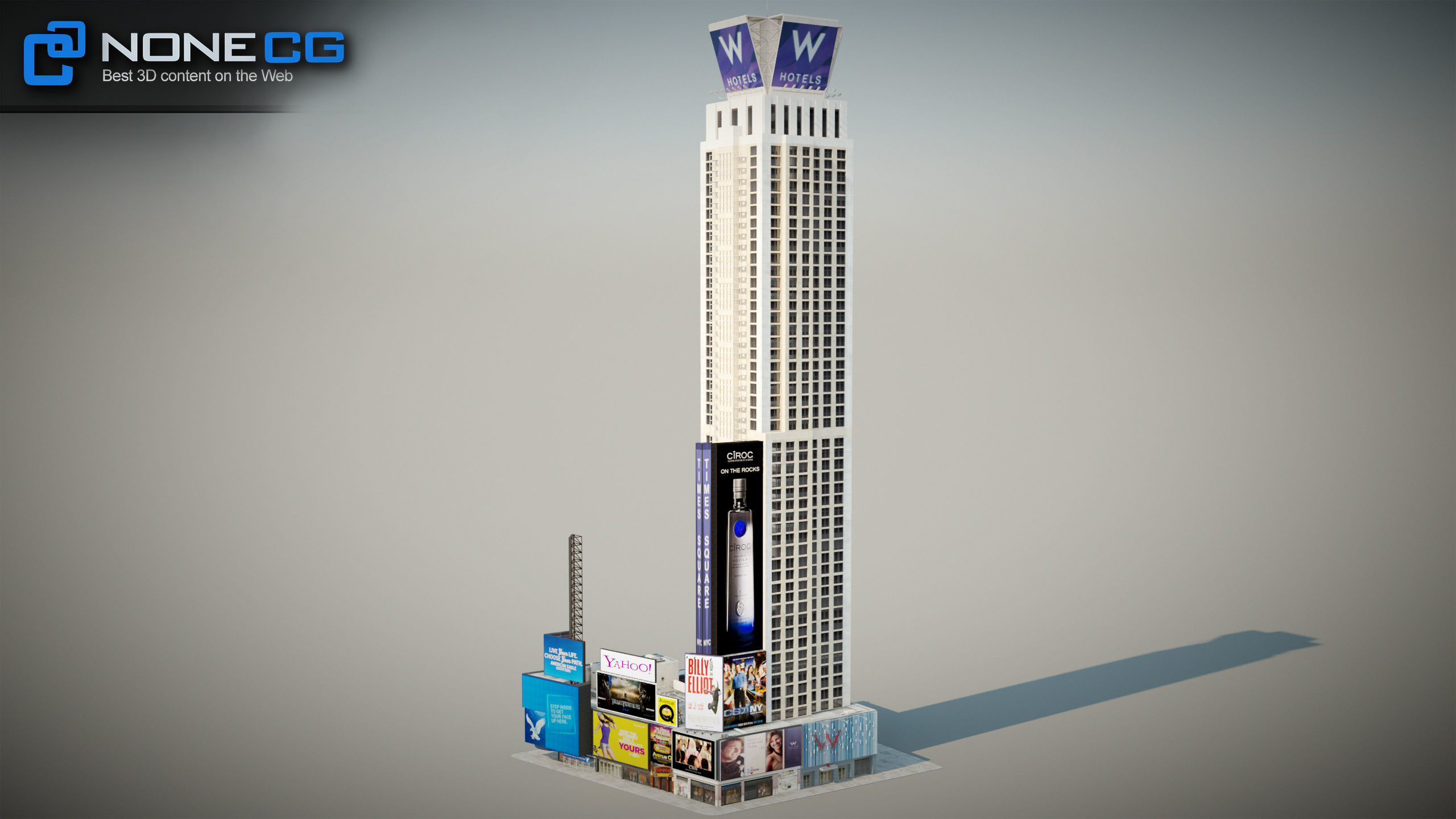 NYC Buildings Pack Low-poly 3D model_25