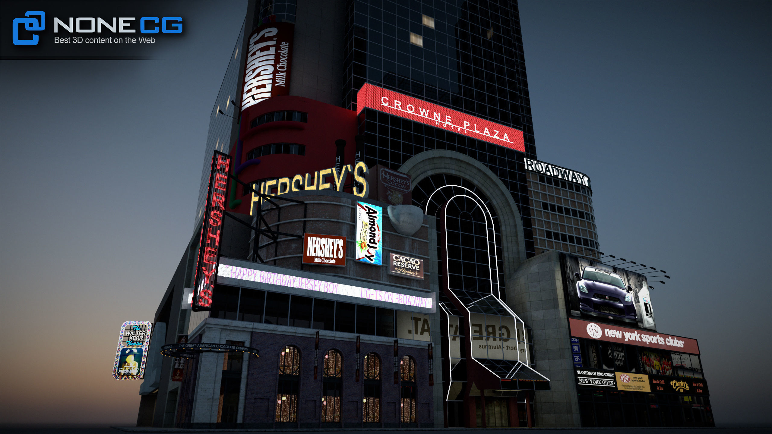 NYC Buildings Pack Low-poly 3D model_63