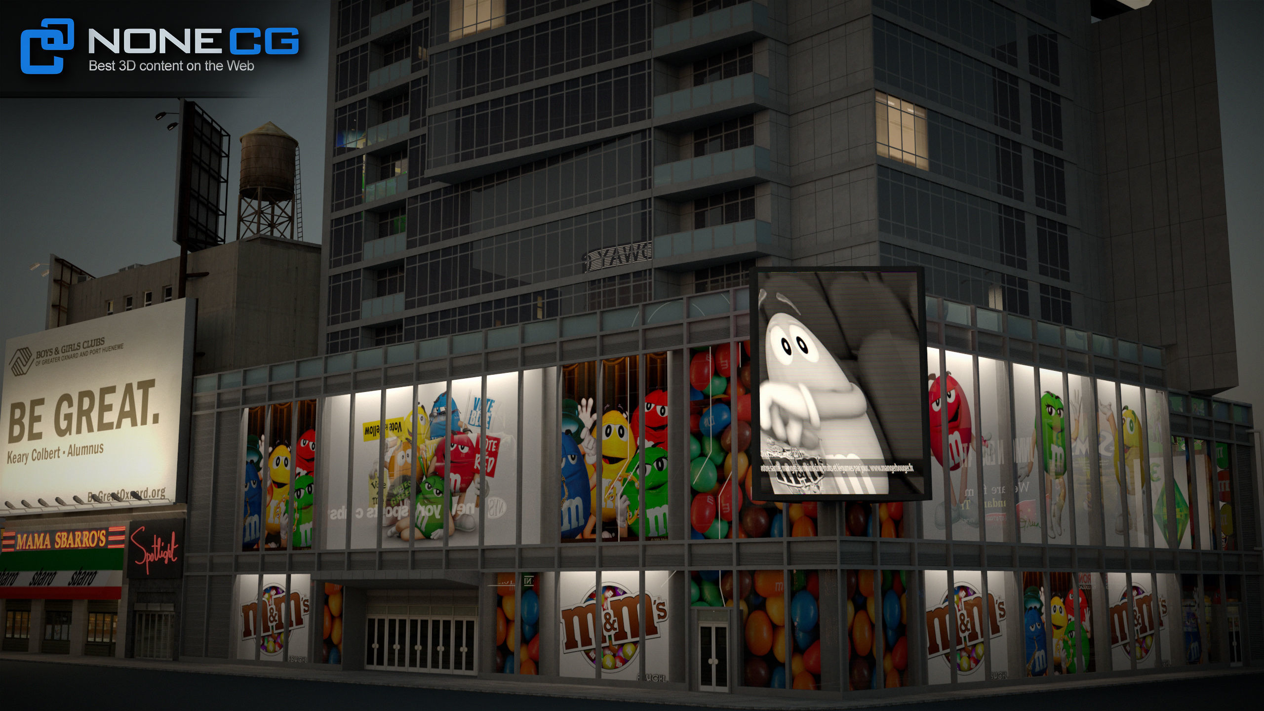 NYC Buildings Pack Low-poly 3D model_10