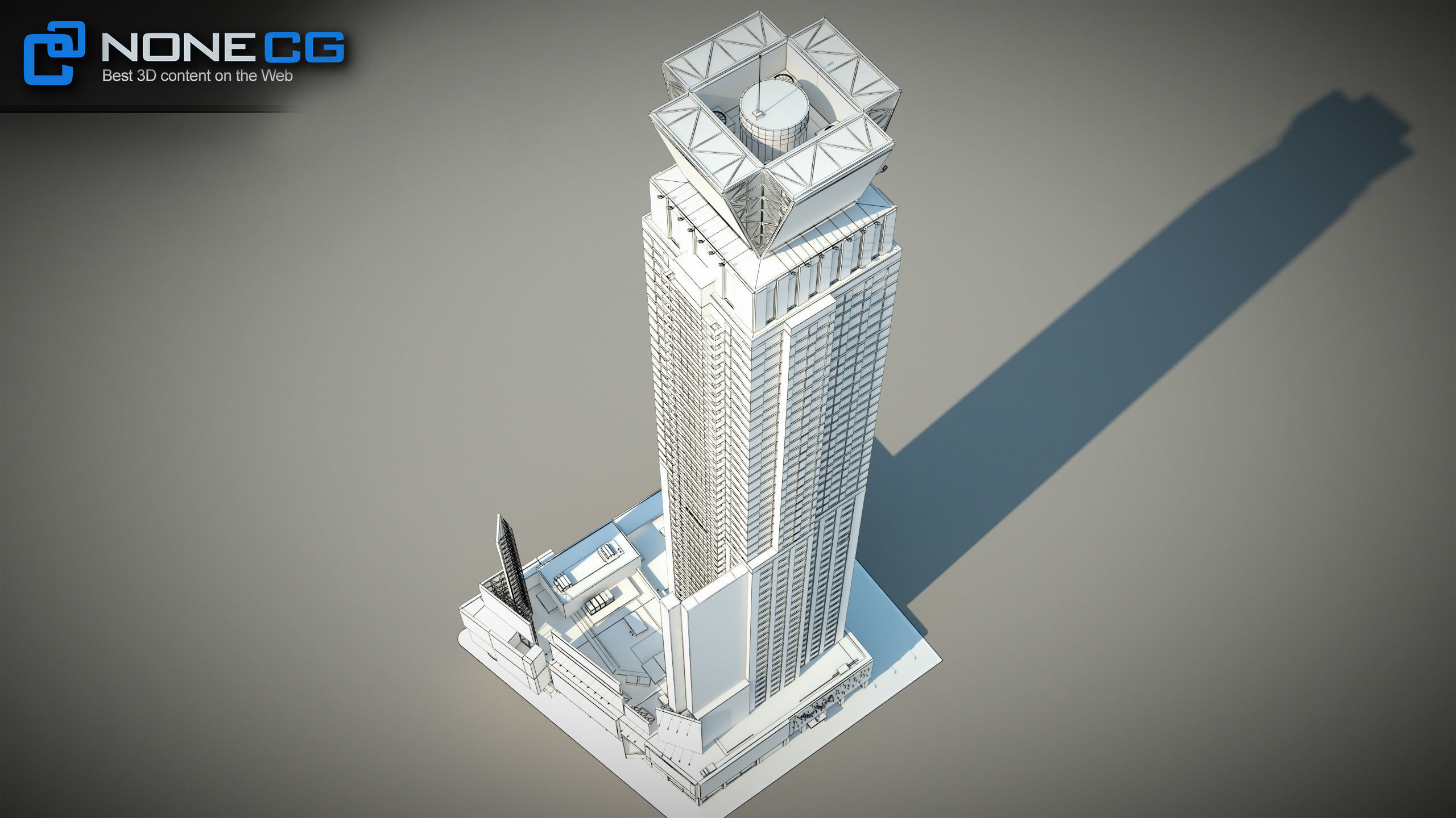 NYC Buildings Pack Low-poly 3D model_47