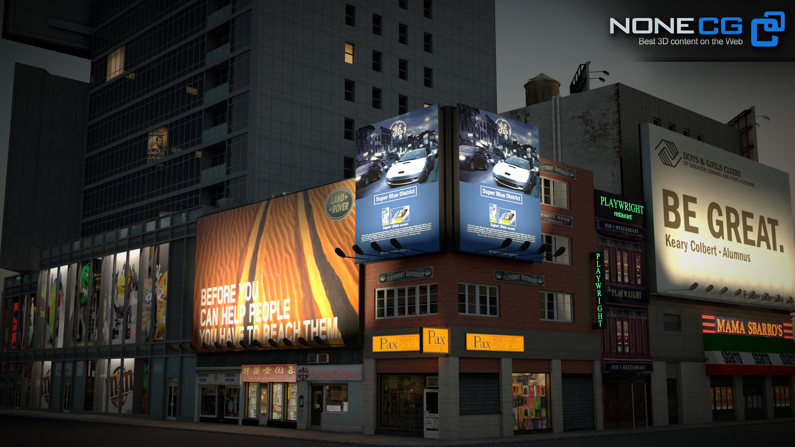 NYC Buildings Pack Low-poly 3D model_23