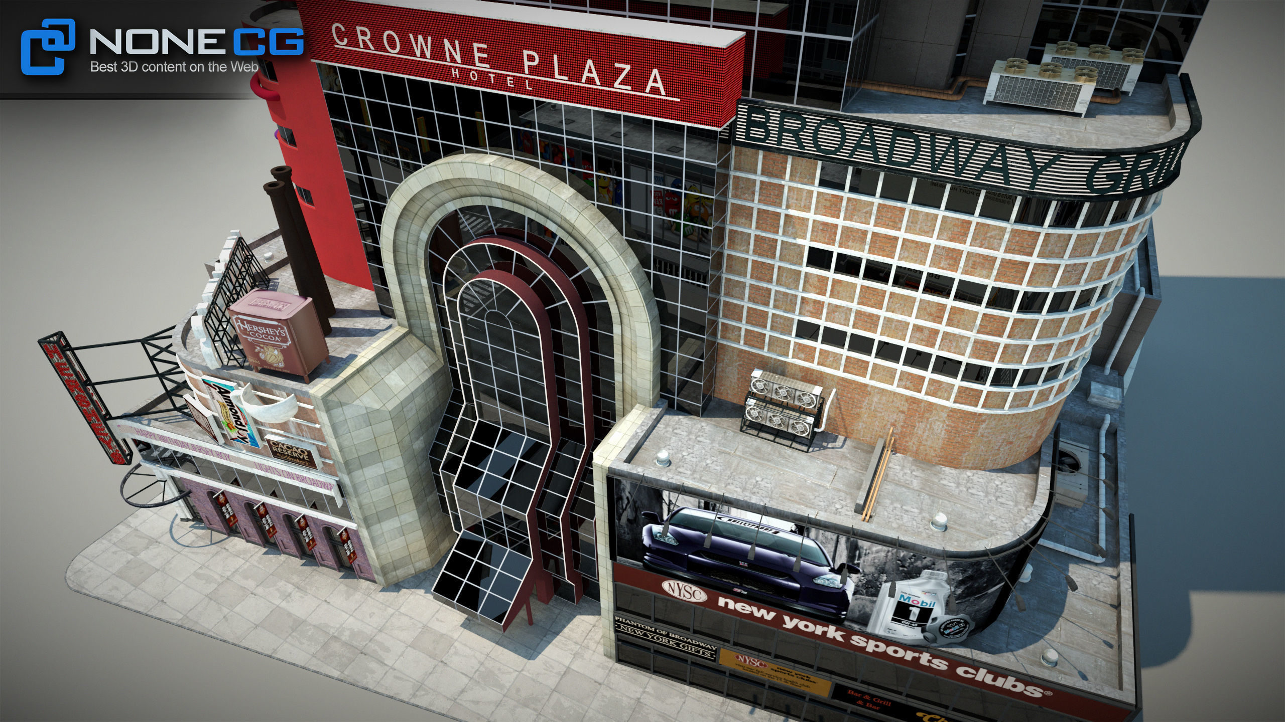 NYC Buildings Pack Low-poly 3D model_84