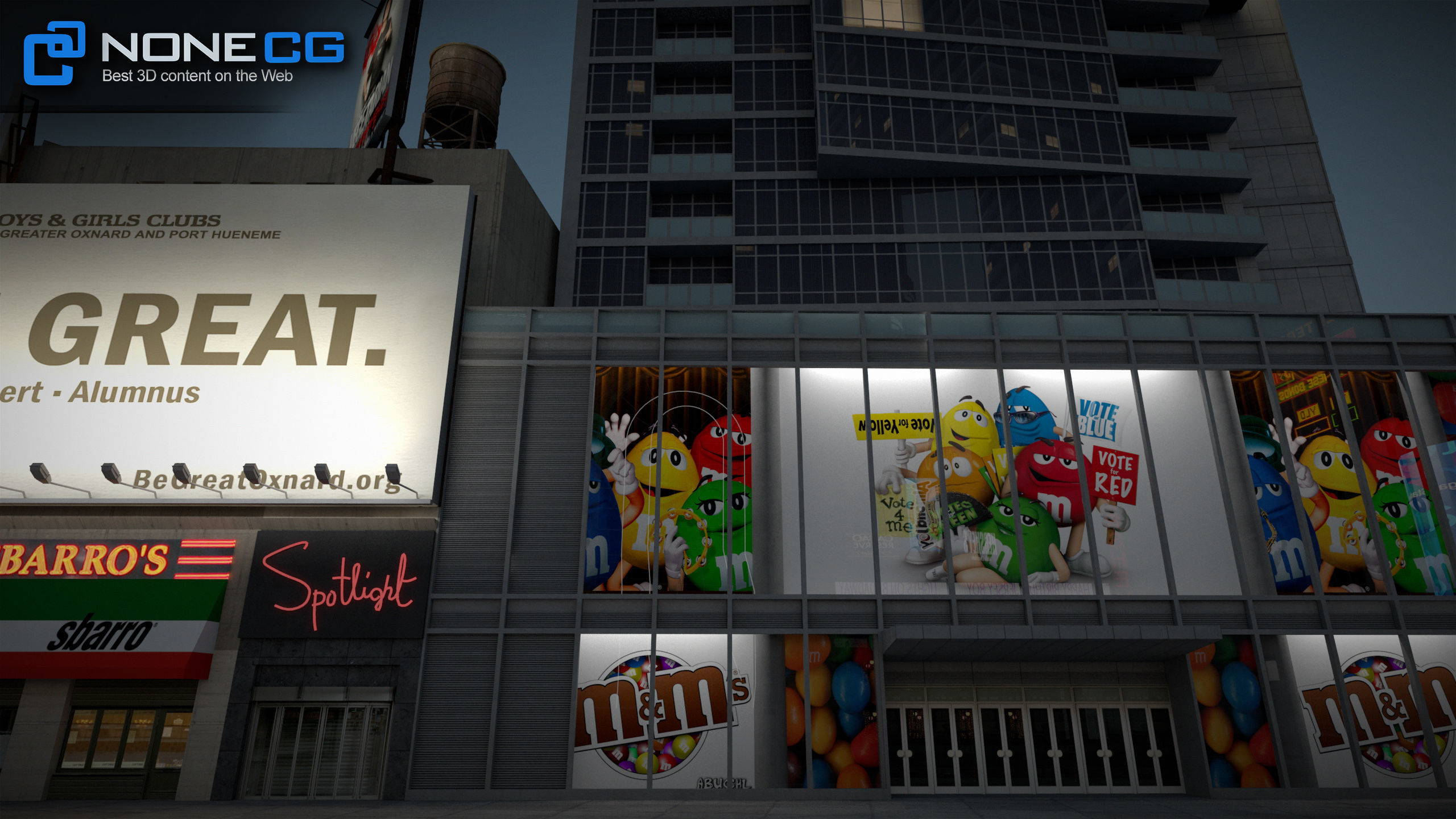 NYC Buildings Pack Low-poly 3D model_92