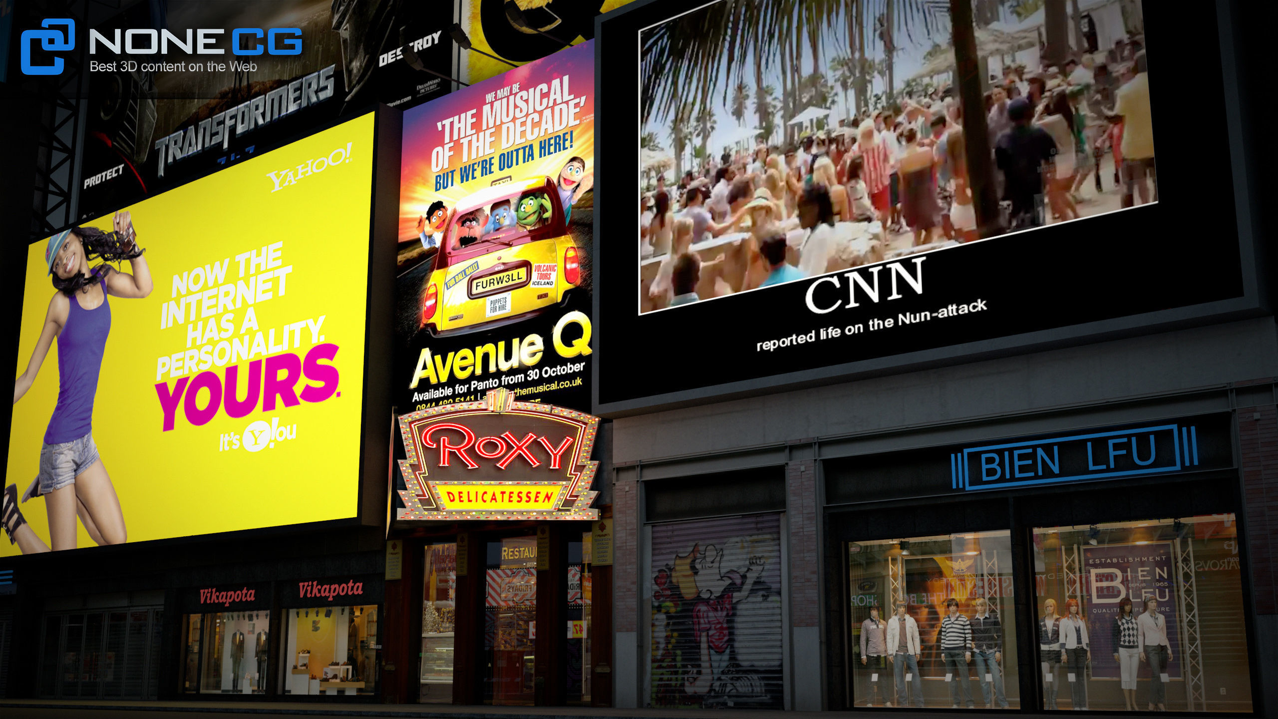 NYC Buildings Pack Low-poly 3D model_70