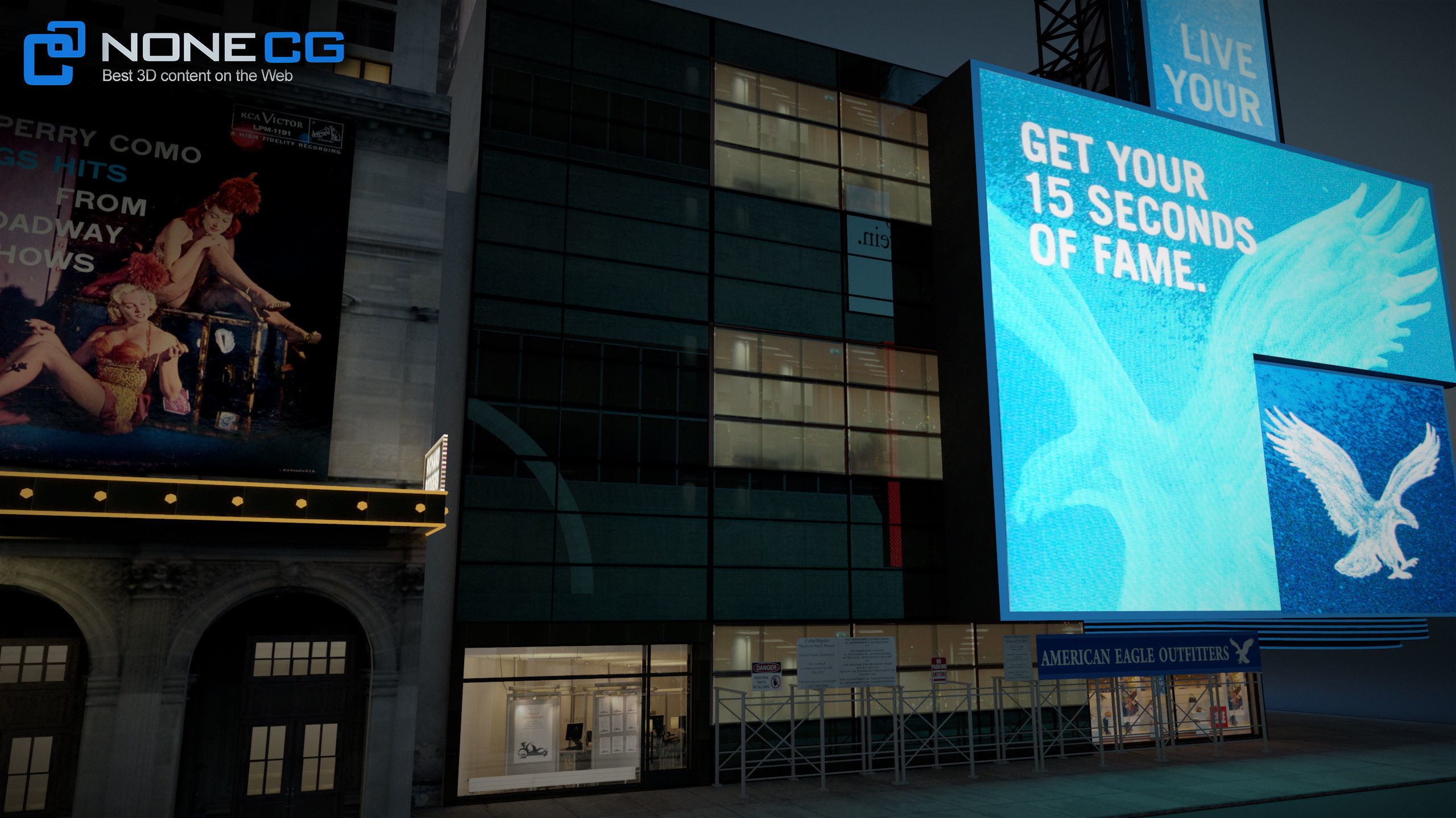 NYC Buildings Pack Low-poly 3D model_97