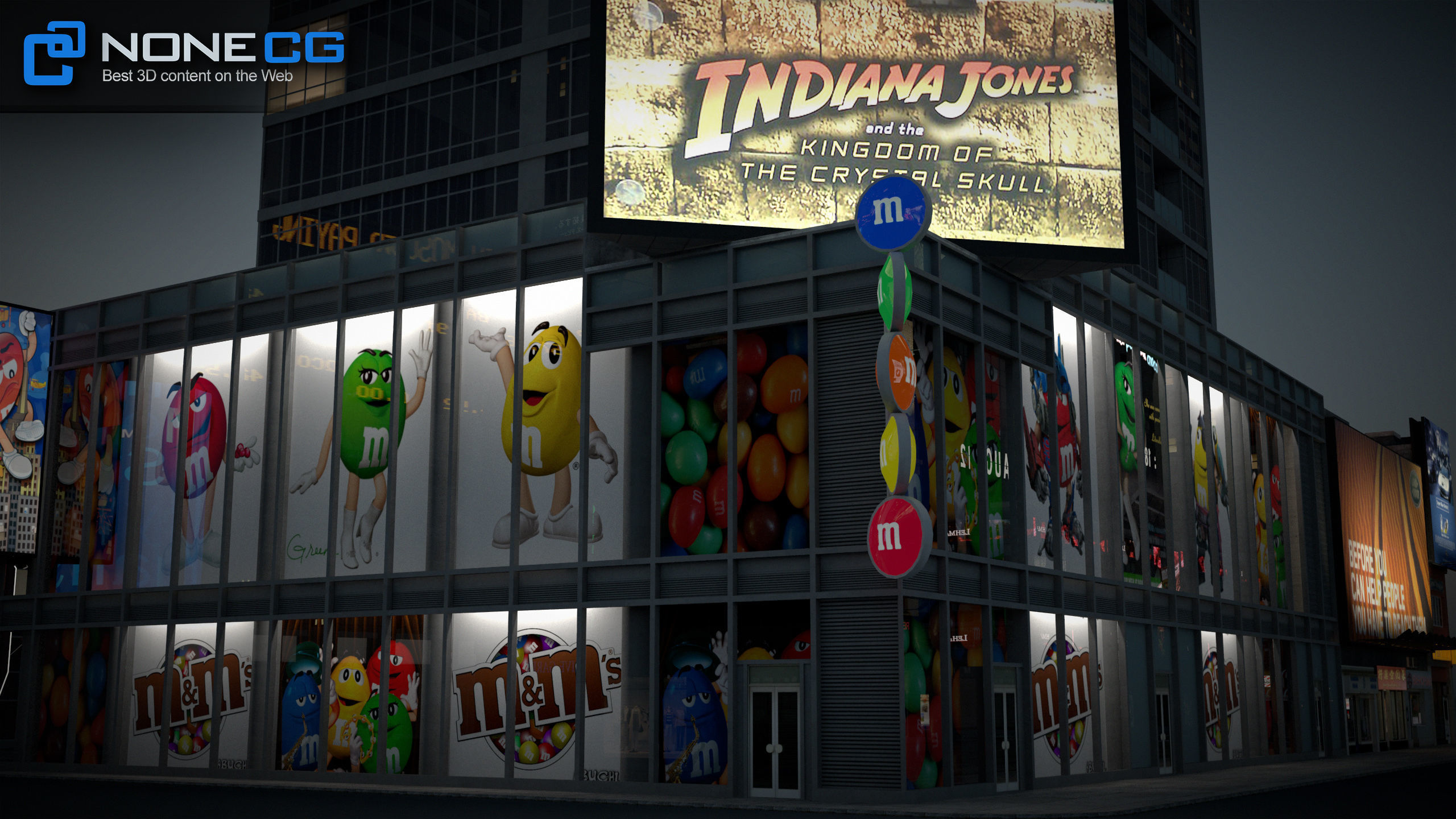 NYC Buildings Pack Low-poly 3D model_55